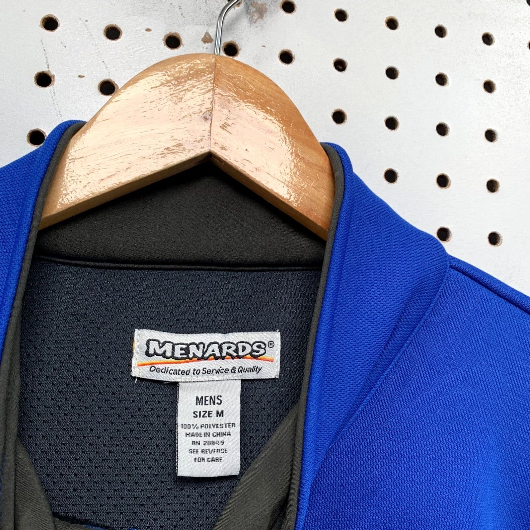 Vintage Menards Work Vest Jacket Mens M Blue Sleeveless Uniform Vest Size US M / EU 48-50 / 2 - 3 Thumbnail