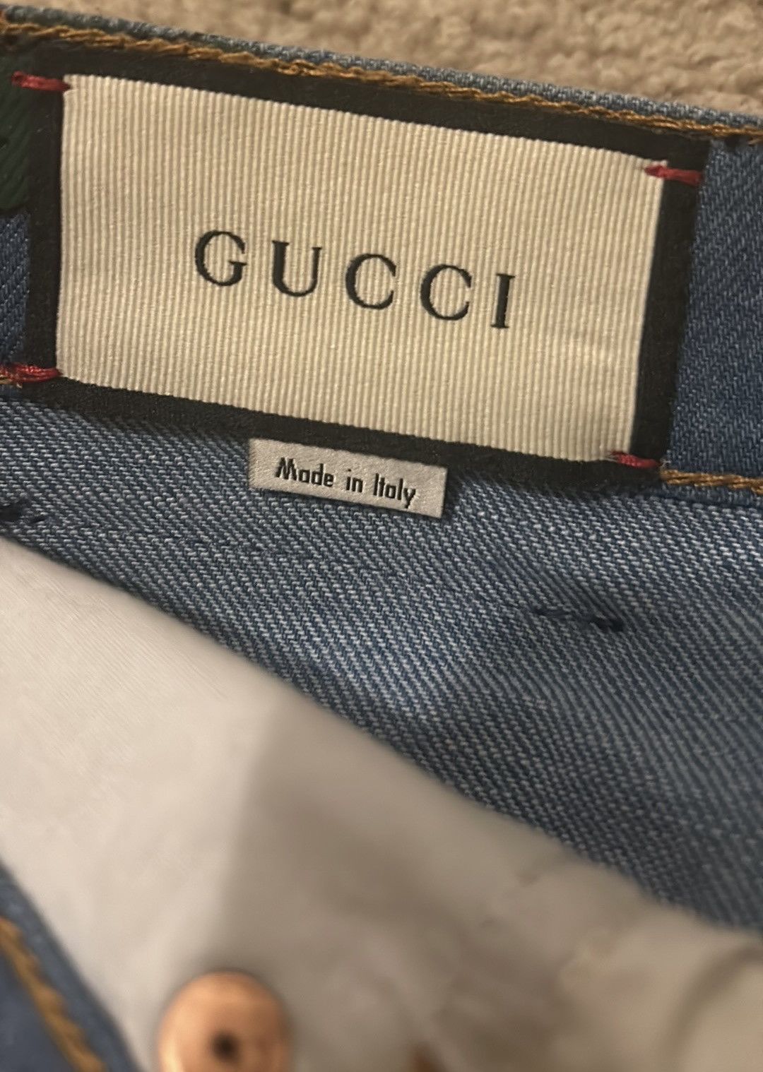 Gucci Gucci Denim Skirt with Strawberry Print size IT 42 Size 28" / US 6 / IT 42 - 5 Thumbnail