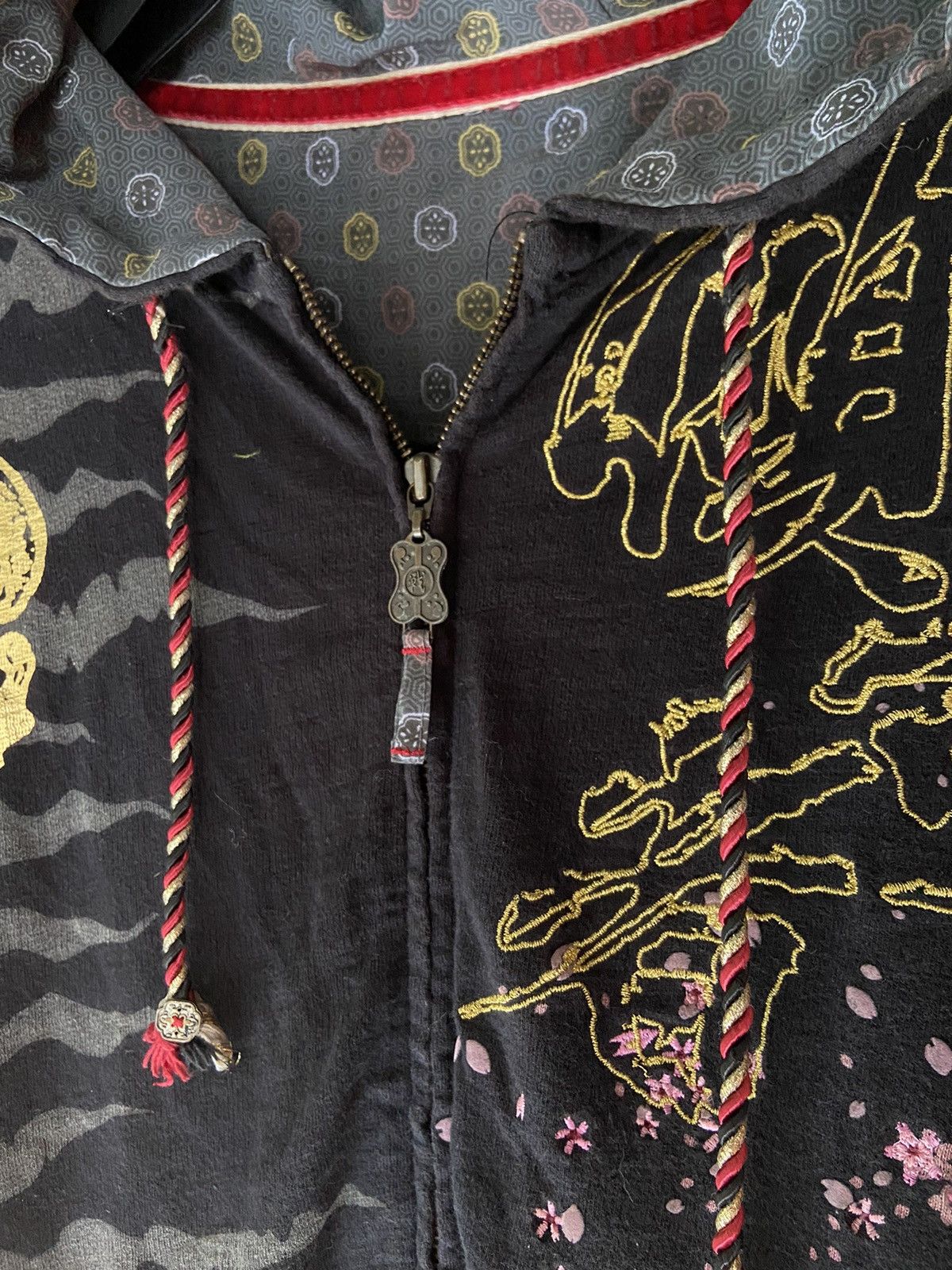 Isamu Katayama Backlash JAPANESE HORSE ART ZIP HOODIE Size US XXL / EU 58 / 5 - 11 Thumbnail