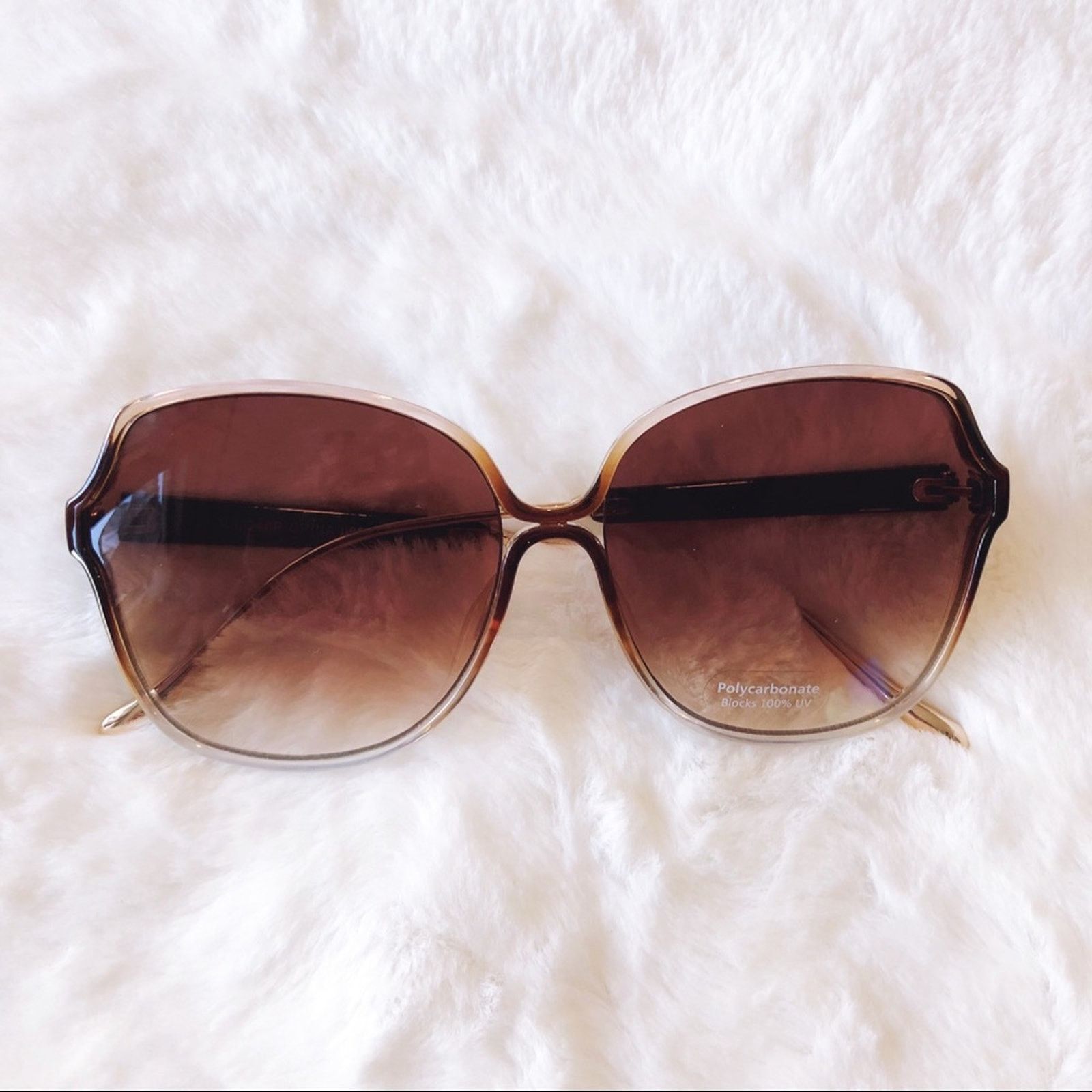 Other Charlotte Brown Oversized Metal Round Sunglasses Size ONE SIZE - 1 Thumbnail