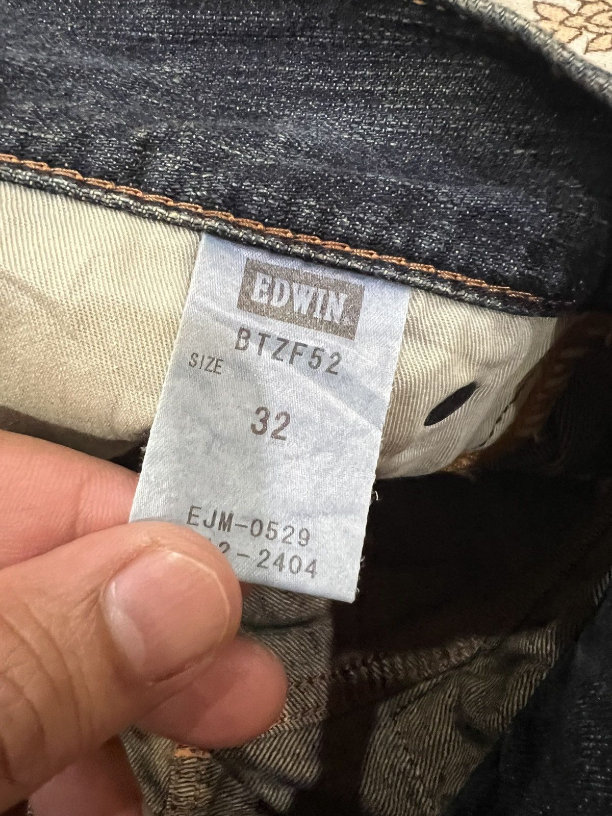 Edwin 💥Flare💥Vintage Edwin 503 Blue Trip Claw Denim Jean Size US 32 / EU 48 - 23 Thumbnail
