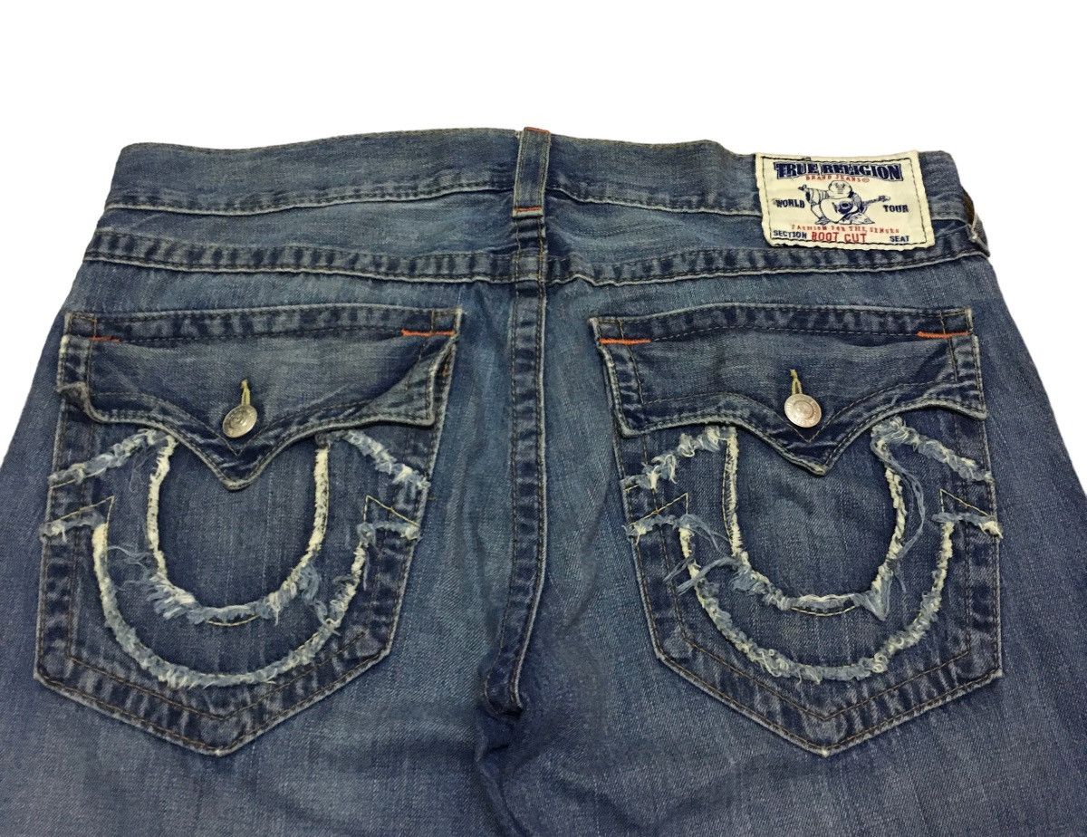 True Religion Rare Design Vintage Brand True Religion Flared Jeans 1990s Size US 36 / EU 52 - 5 Thumbnail