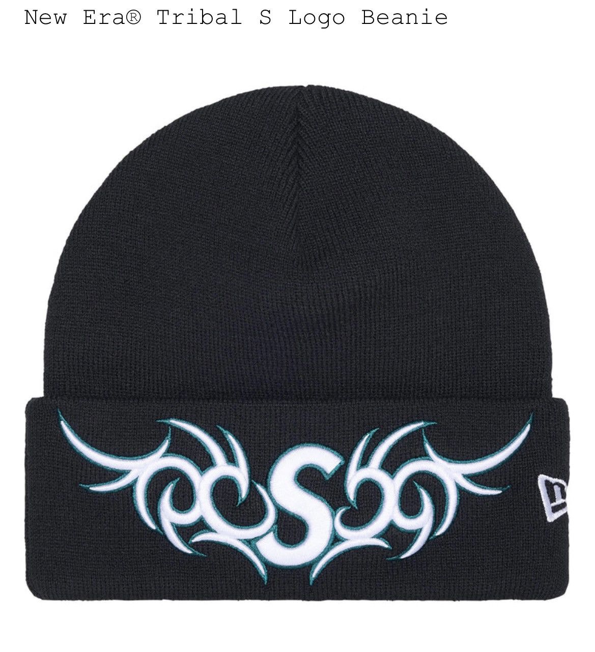 Supreme Supreme New Era® Tribal S Logo Beanie Navy Size ONE SIZE - 3 Thumbnail