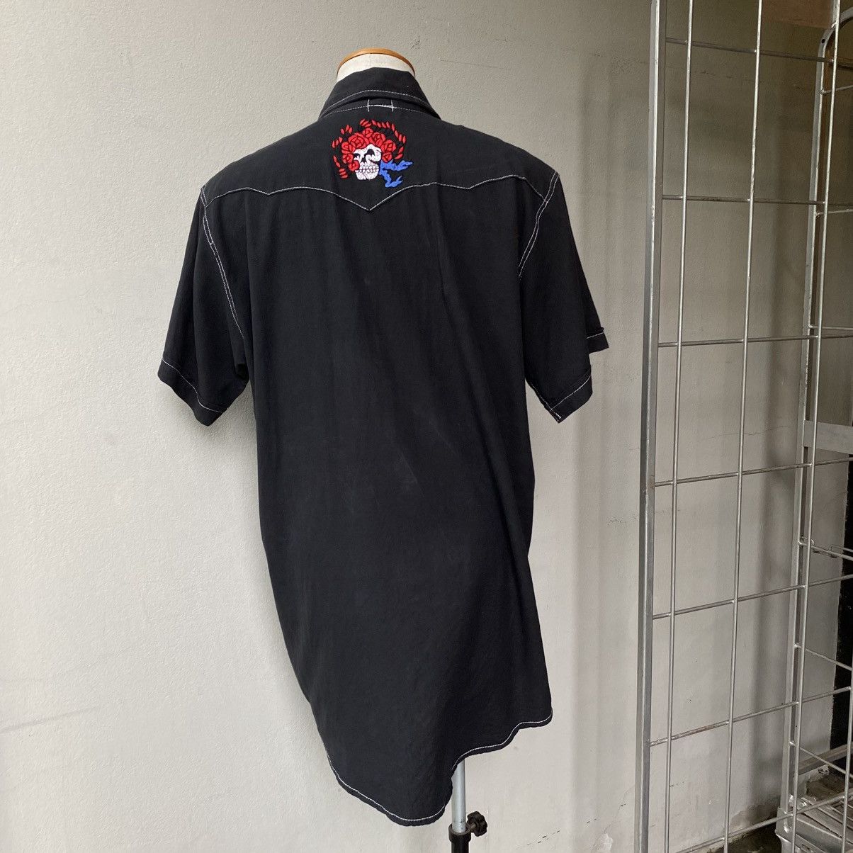 Grateful Dead GRATEFUL DEAD Black Rose Embroidered Western Shirt Size US XL / EU 56 / 4 - 20 Thumbnail