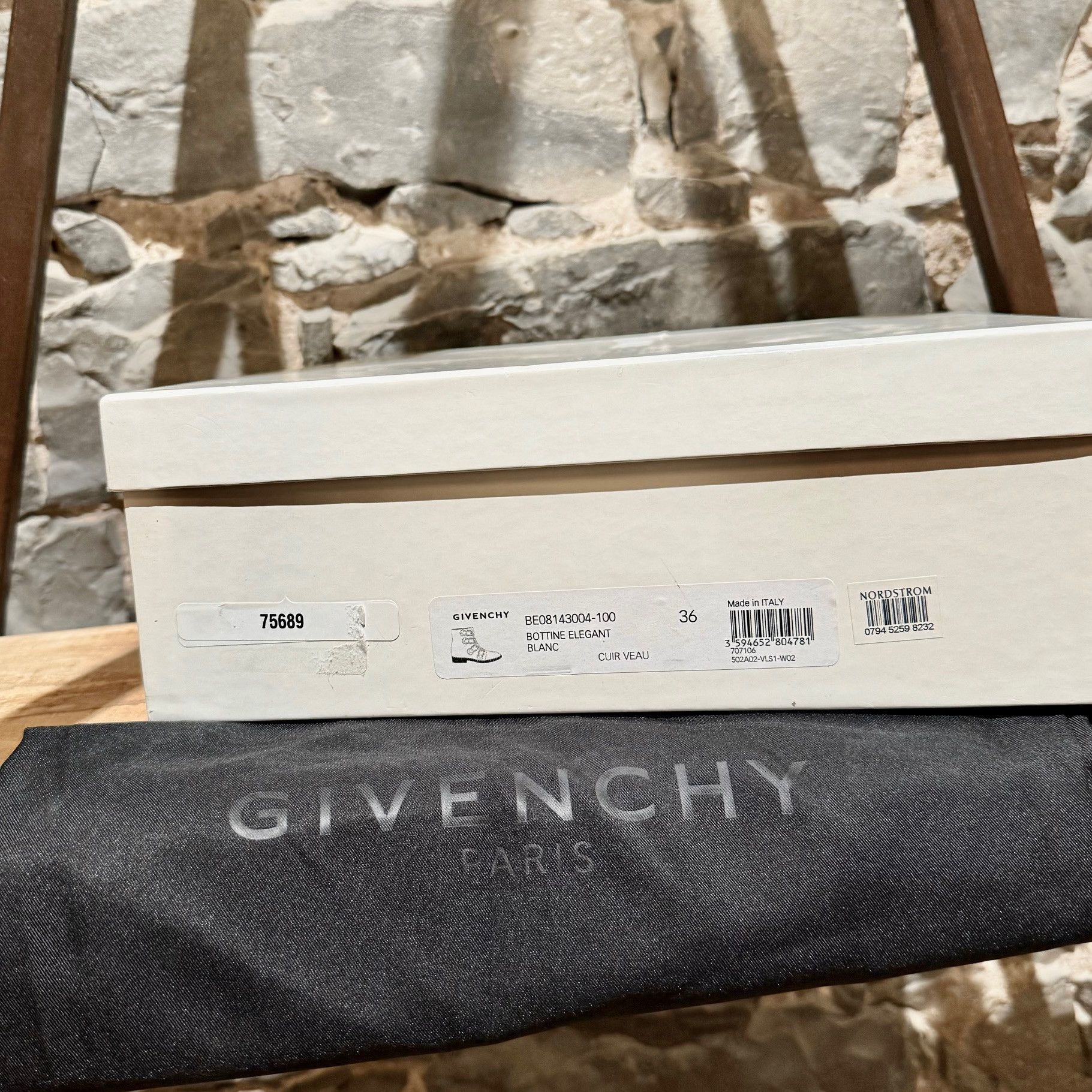 Givenchy Givenchy White Leather Studded Buckle Western Boots Size US 6 / IT 36 - 13 Thumbnail
