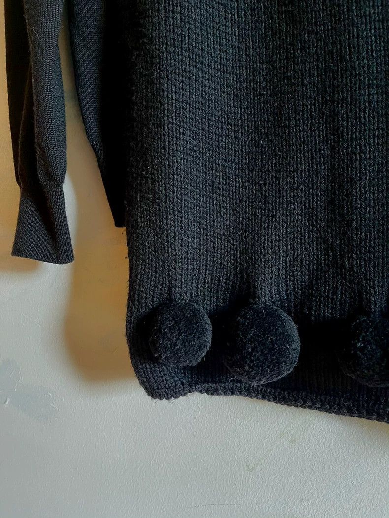 Comme des Garcons Comme des Garcons Black wool ball round neck long sleeve s Size US L / EU 52-54 / 3 - 5 Thumbnail