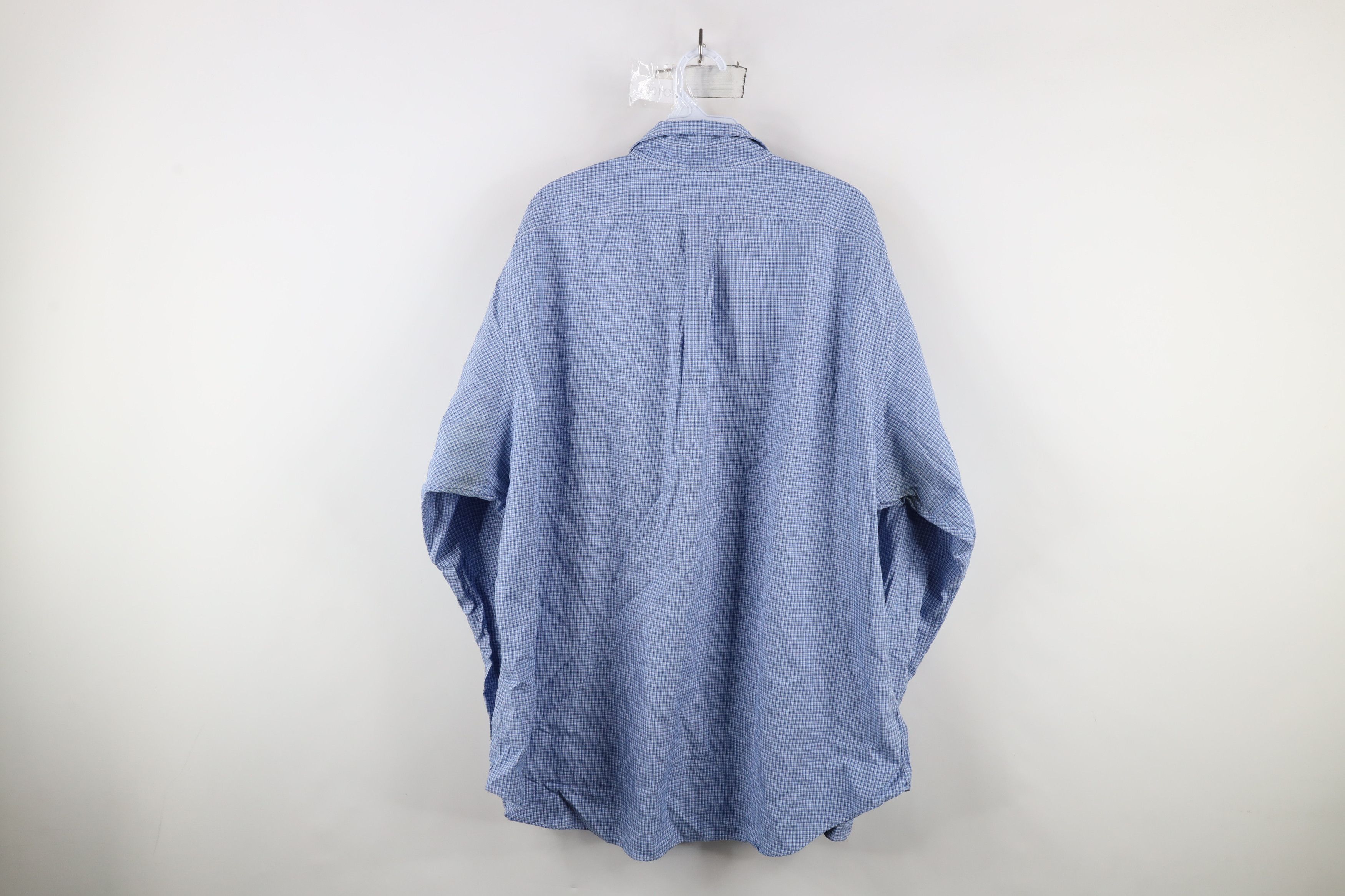 Ralph Lauren × Vintage Vintage 90s Ralph Lauren Collared Button Down Shirt Blue Size US XXL / EU 58 / 5 - 10 Thumbnail