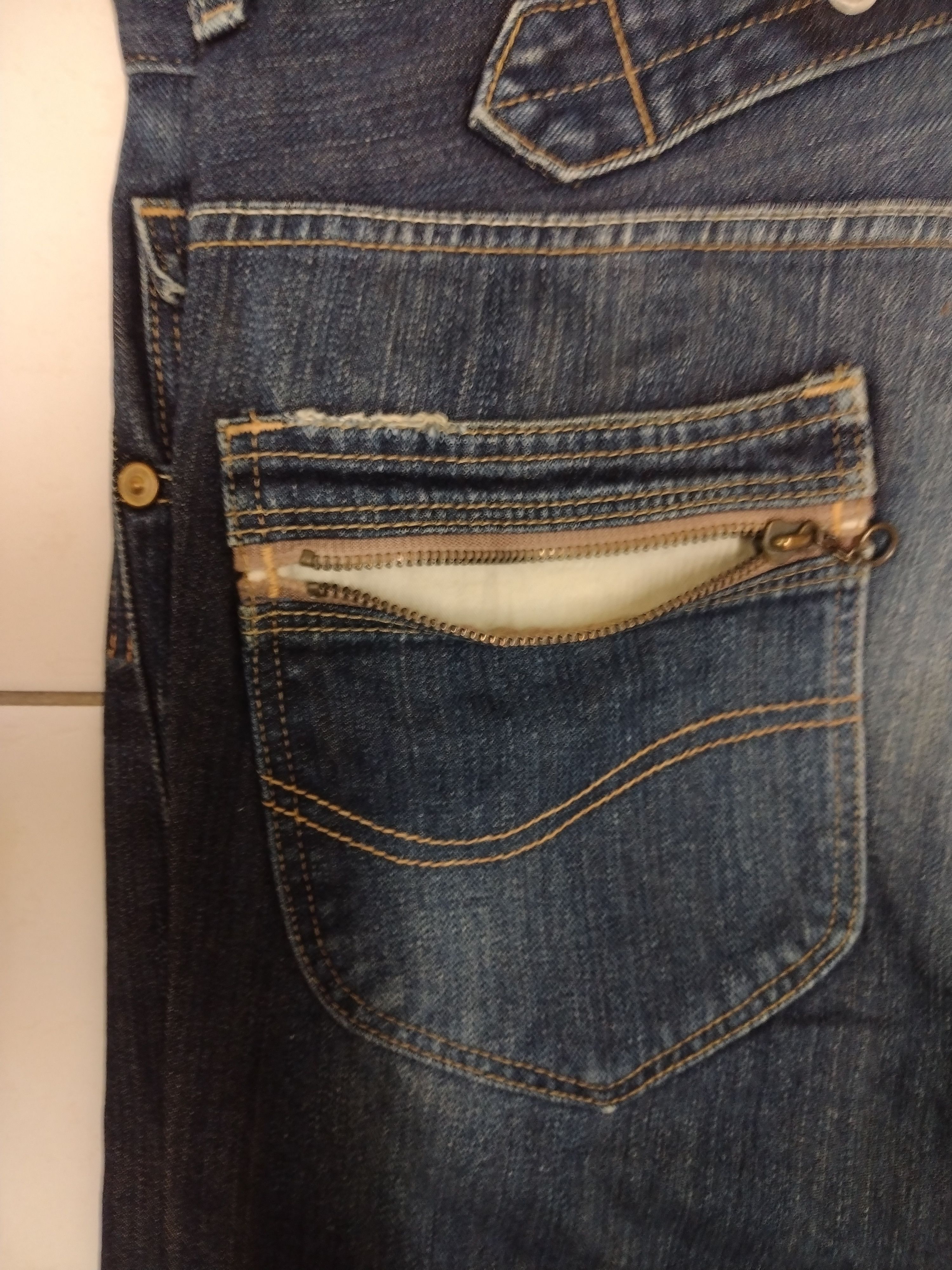 Japanese Brand × Jean × Lee Cool Awesome Lee Cowboy Distressed Design Engineered Jeans Size US 34 / EU 50 - 3 Thumbnail