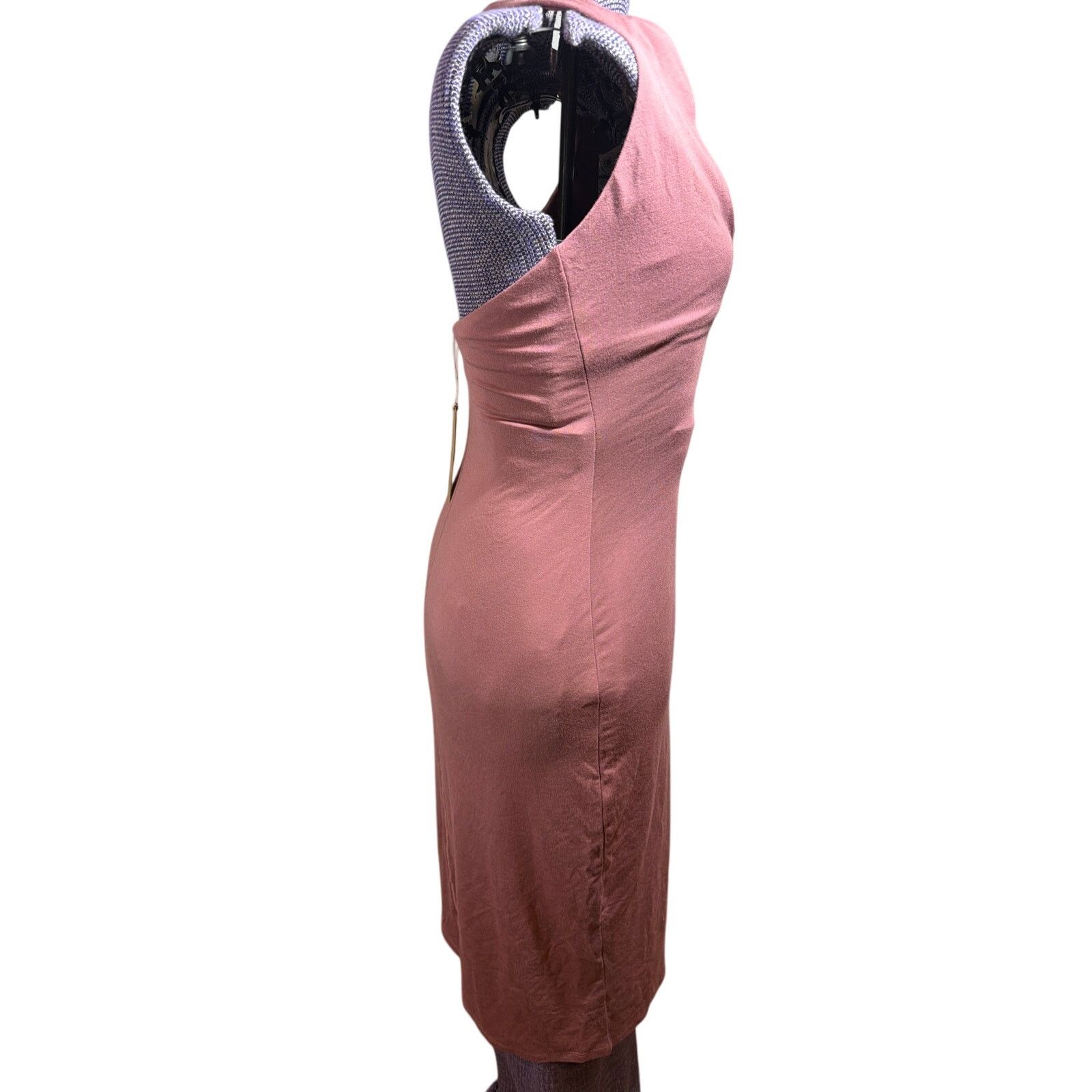 SKIMS Skims Redwood Smooth Lounge Large Midi Halter Dress NWT Size L / US 10 / IT 46 - 4 Thumbnail