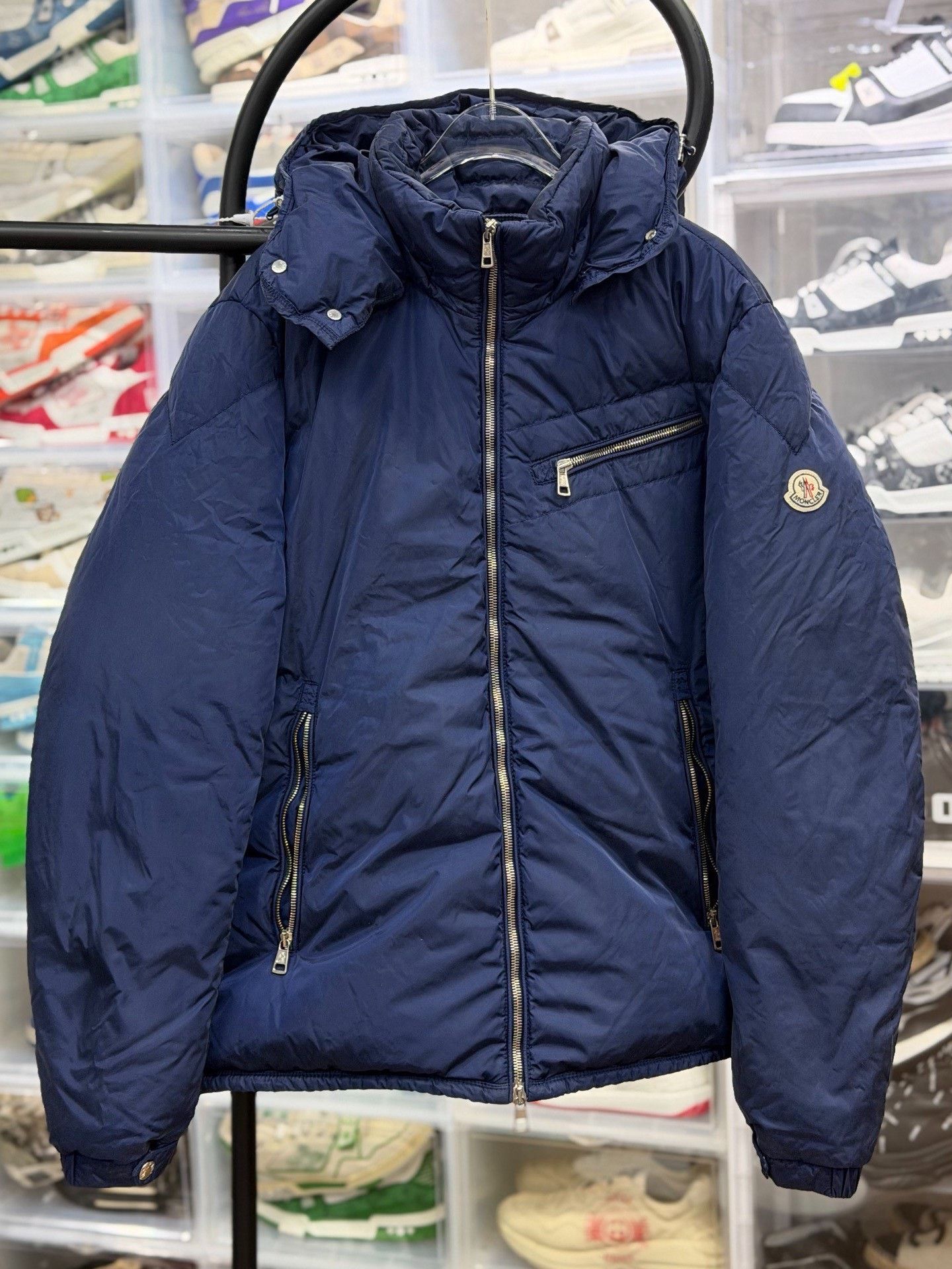 Moncler Moncler Down Blue Heavy Coat 4 Men Size US XS / EU 42 / 0 - 1 Thumbnail