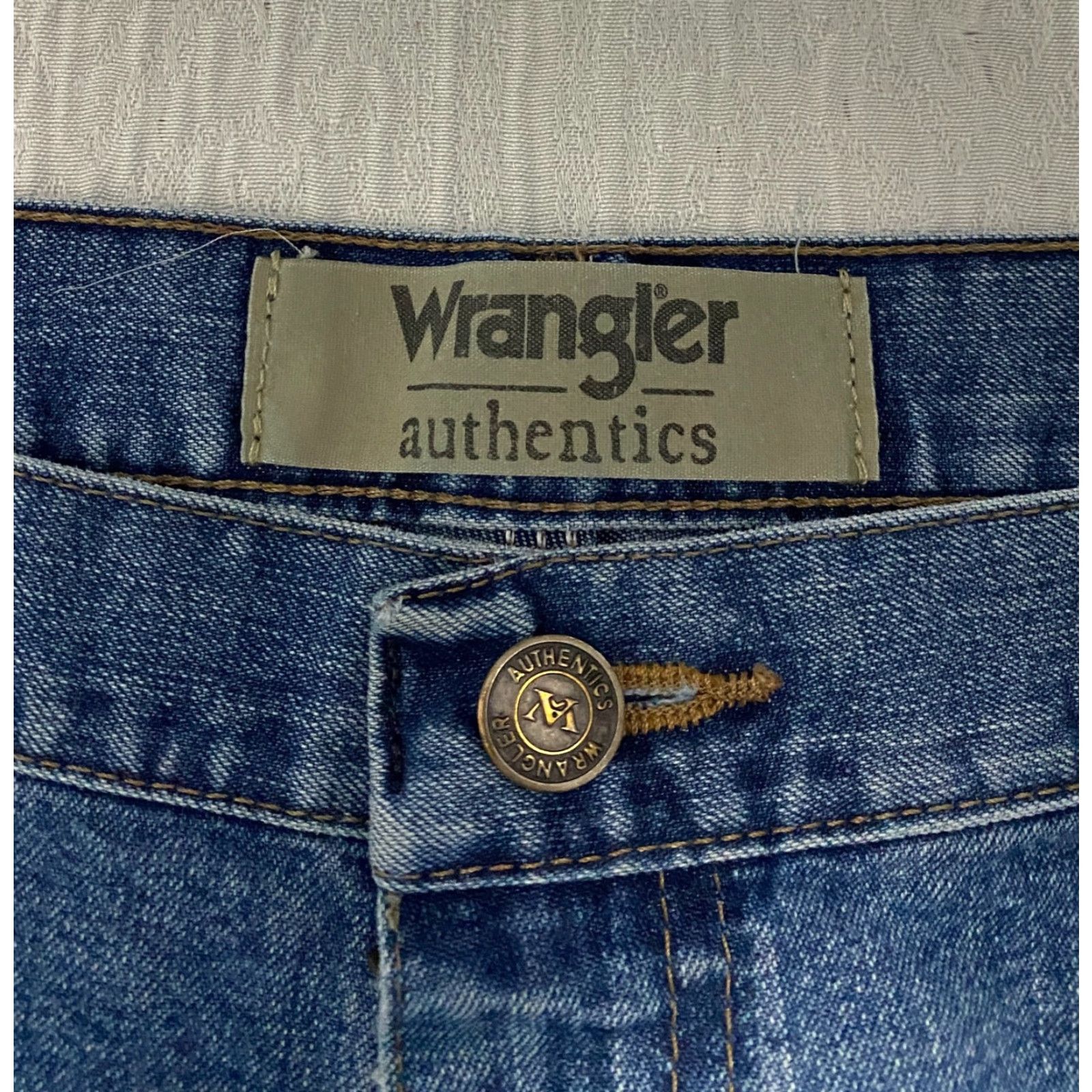 Wrangler Wrangler Carpenter Jeans Men's 36×29 Blue Denim Cotton Straight Wide-Leg Regular Jeans Mens Builder Carpenter Modern Workwear Size US 36 / EU 52 - 4 Thumbnail