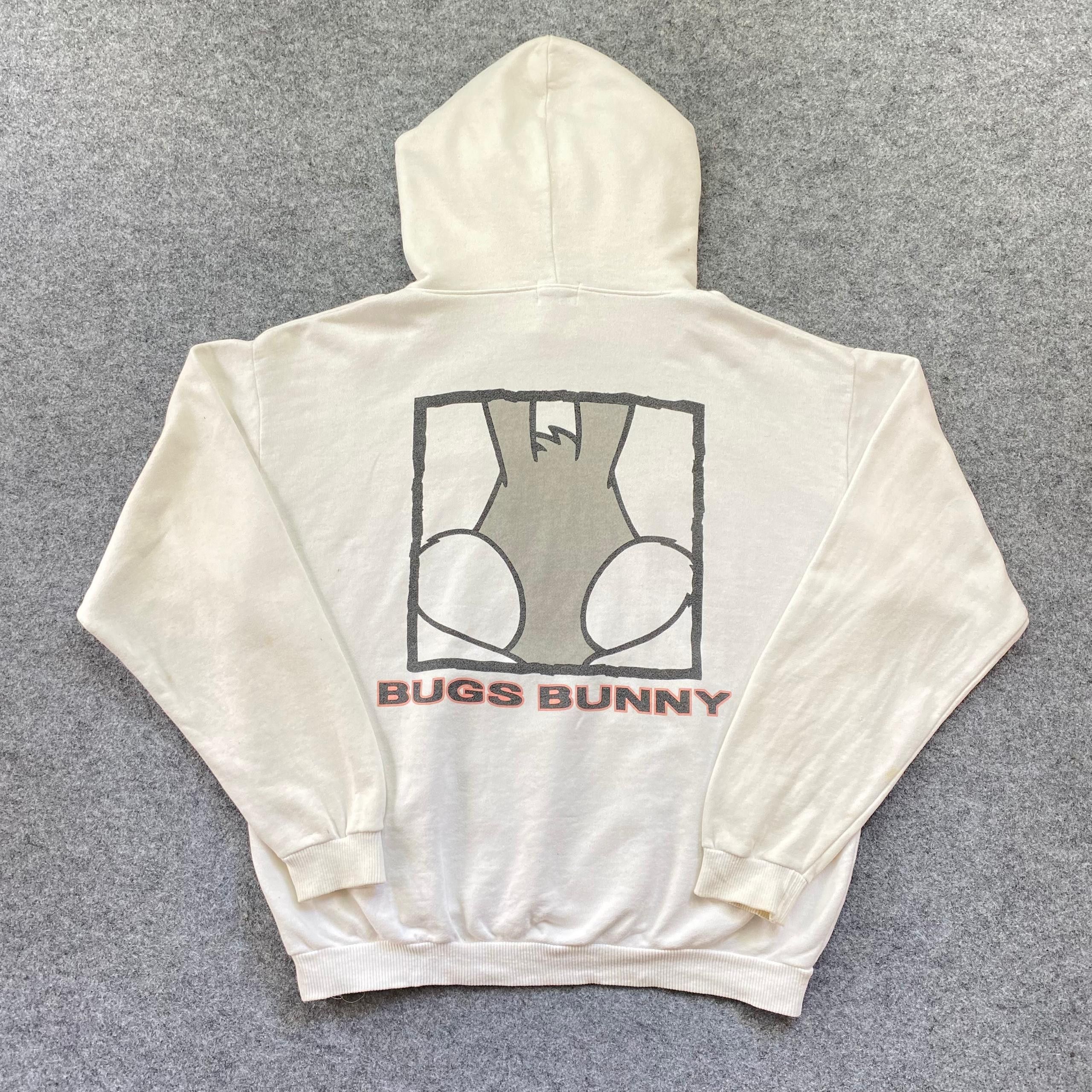 Vintage Vintage 90s Looney Tunes Bud Bunny Hoodies Size US L / EU 52-54 / 3 - 2 Thumbnail