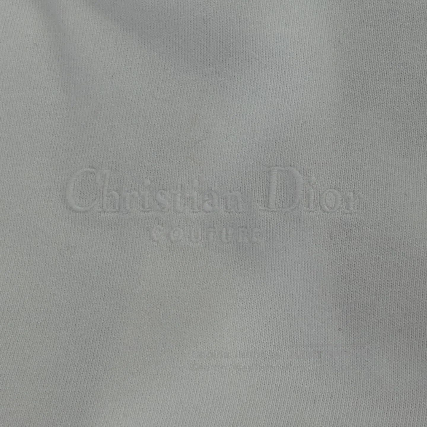 Dior Dior White shirt with letter embroidery logo and short sle Size US XL / EU 56 / 4 - 8 Thumbnail