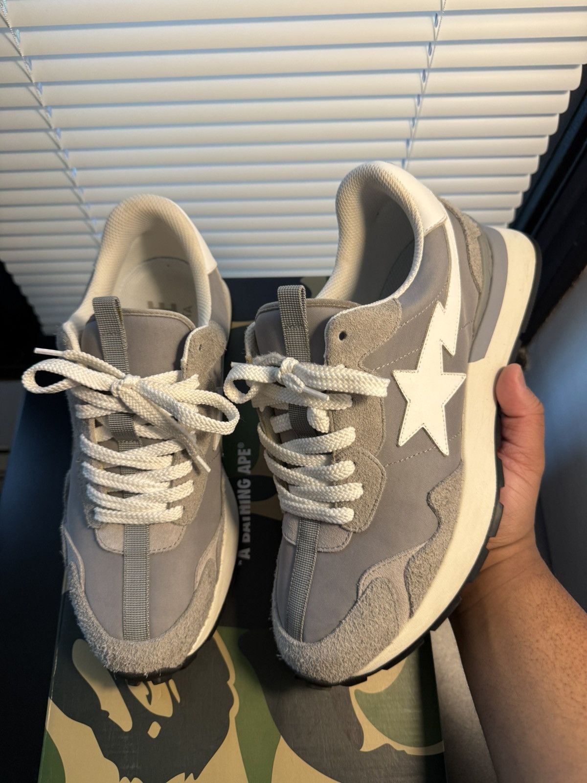 Bape Bape Roadsta Express Grey Size 11 US / 44 EU Size US 11 / EU 44 - 1 Thumbnail