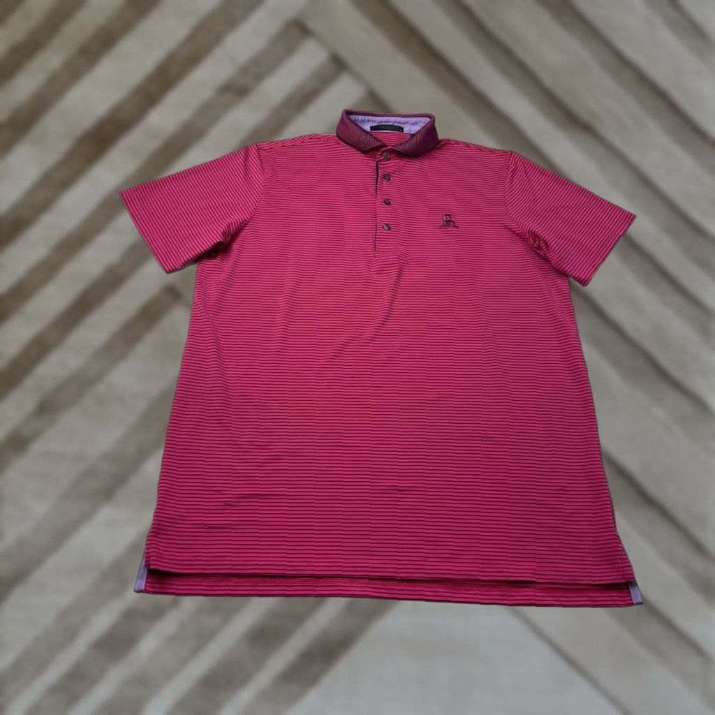 Vintage Greyson Polo Shirt Short Sleeve Performance Golf Pink Striped M Regular Men Vintage No Size US M / EU 48-50 / 2 - 1 Thumbnail