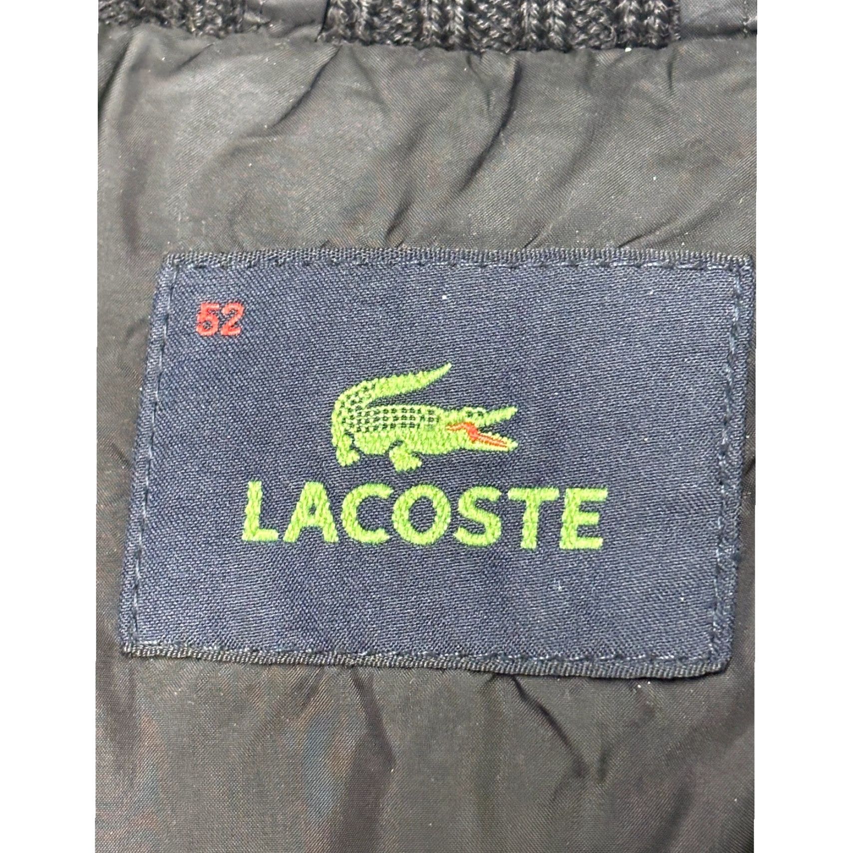 Lacoste Lacoste Bomber Jacket Men's Black Puffer Vest Knit Sleeves Zip 52 Casual Winter Size US L / EU 52-54 / 3 - 7 Thumbnail