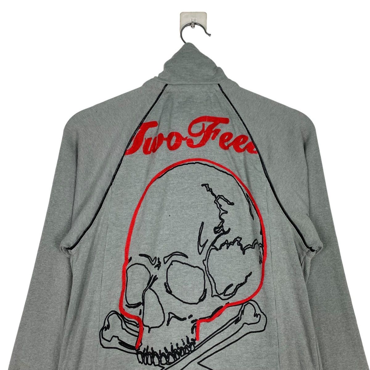 Japanese Brand TWO FEET Prayer Faith Skull Big Logo Sweater #0783-C35 Size US M / EU 48-50 / 2 - 2 Thumbnail