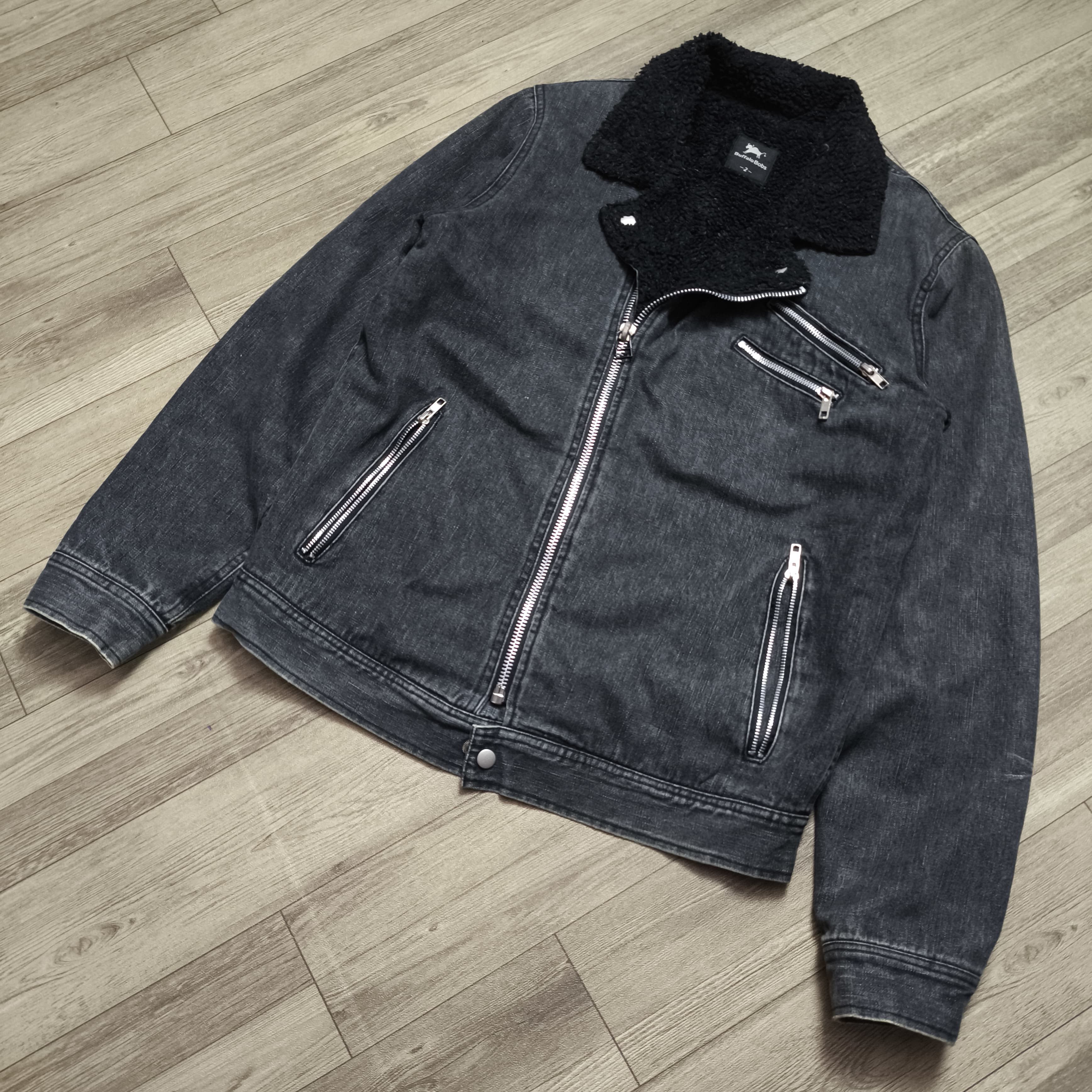 14th Addiction Buffalo Bobs Denim Sherpa Bikers Jacket midas Size US M / EU 48-50 / 2 - 6 Thumbnail