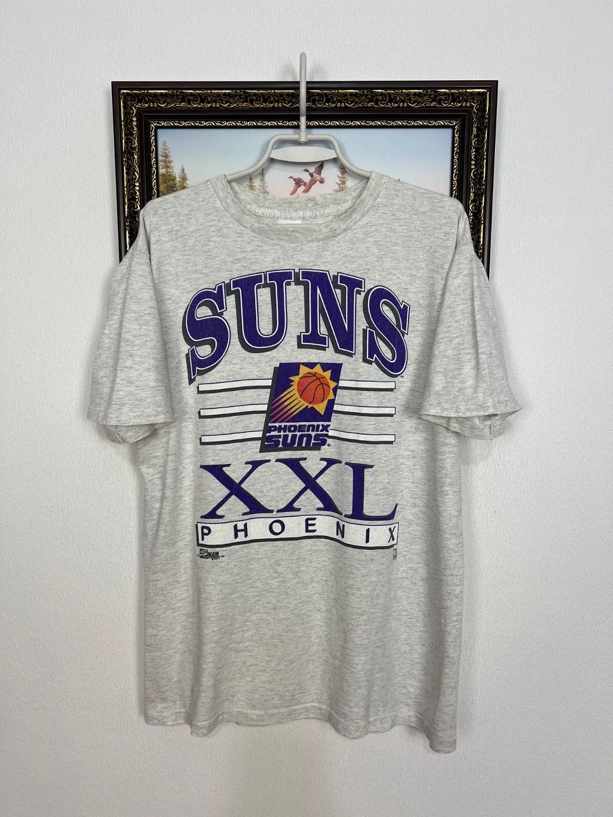 Salem Sportswear Vintage Phoenix Suns NBA Rare Shirt Jersey Spell Out Tee L Size US L / EU 52-54 / 3 - 1 Thumbnail