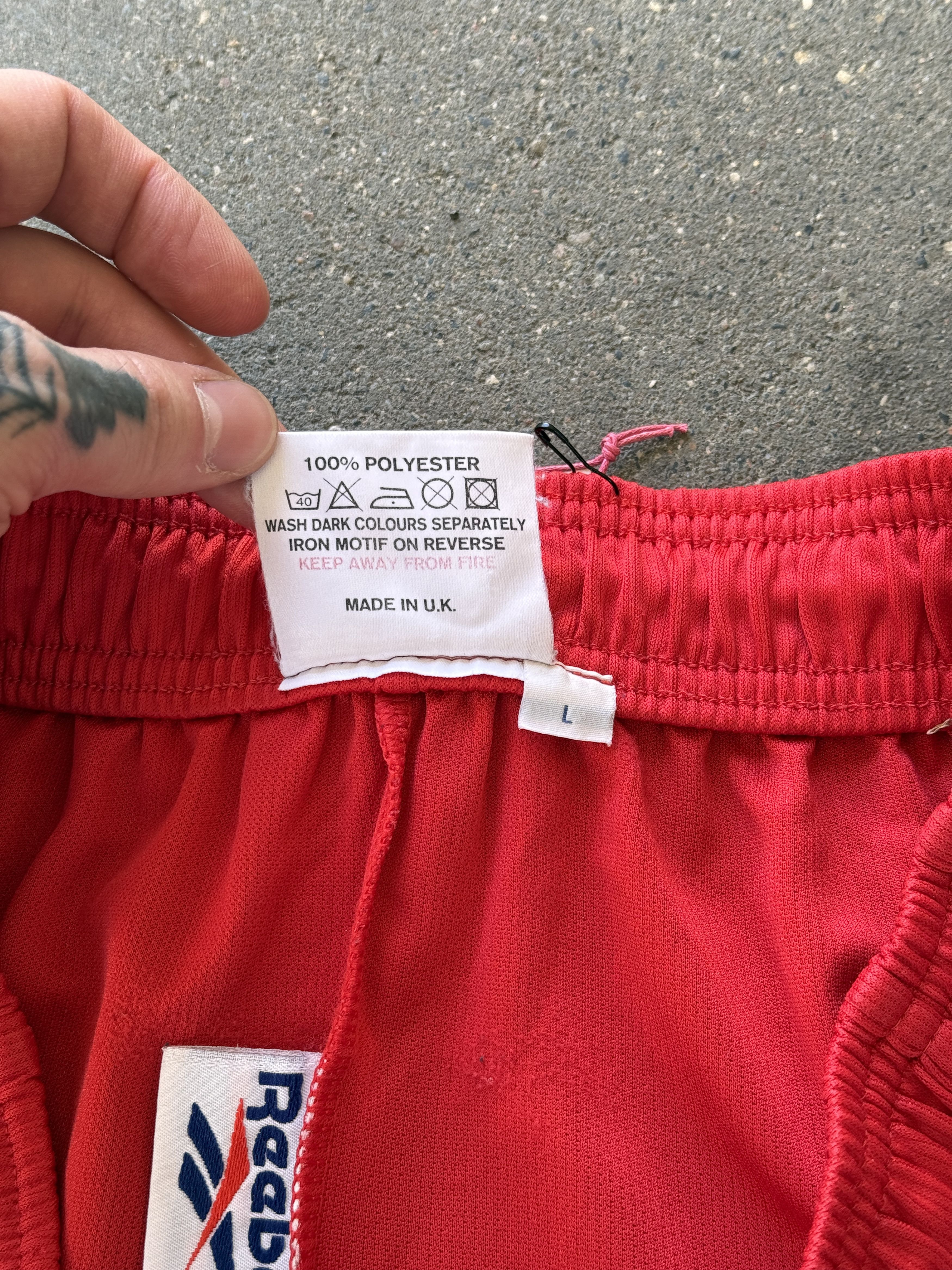 Reebok Liverpool Football Shorts Reebok Vintage 1996/1998 Red - L Size US 32 / EU 48 - 3 Thumbnail