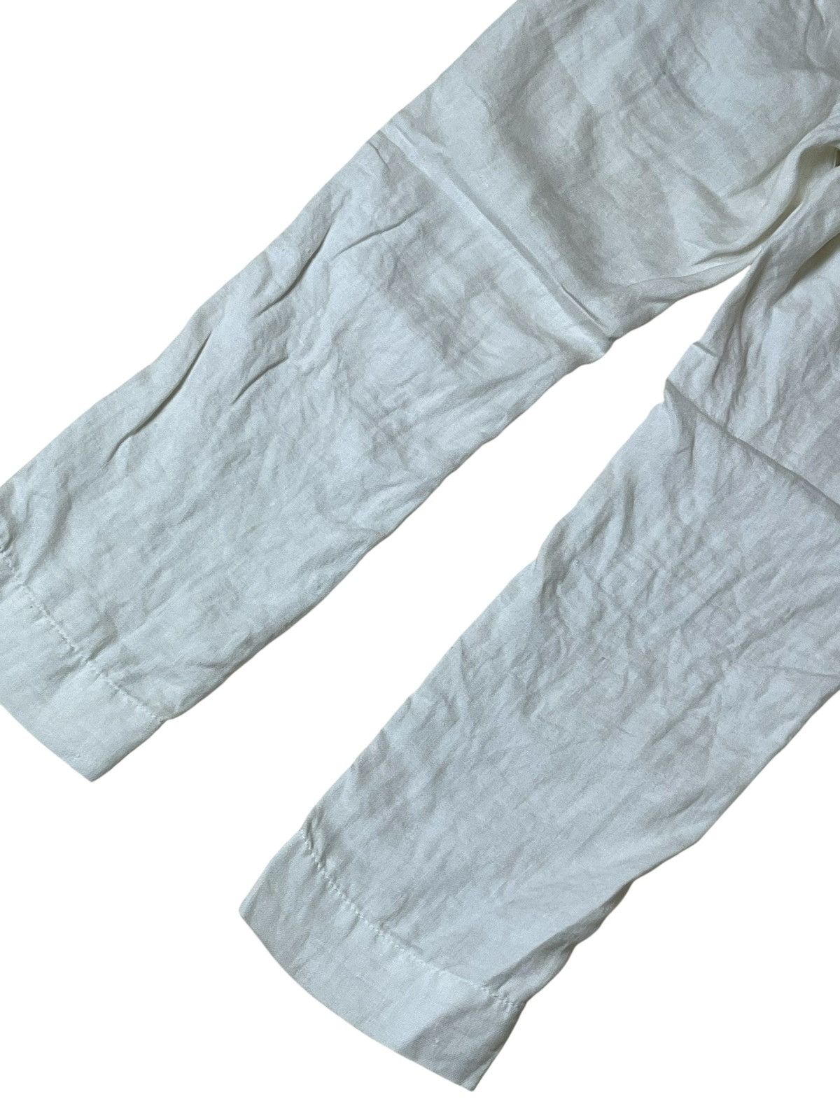 GOSTAR DE FUGA Archival japanese GOSTAR DE FUGA white linen casual pants Size US 31 - 7 Thumbnail