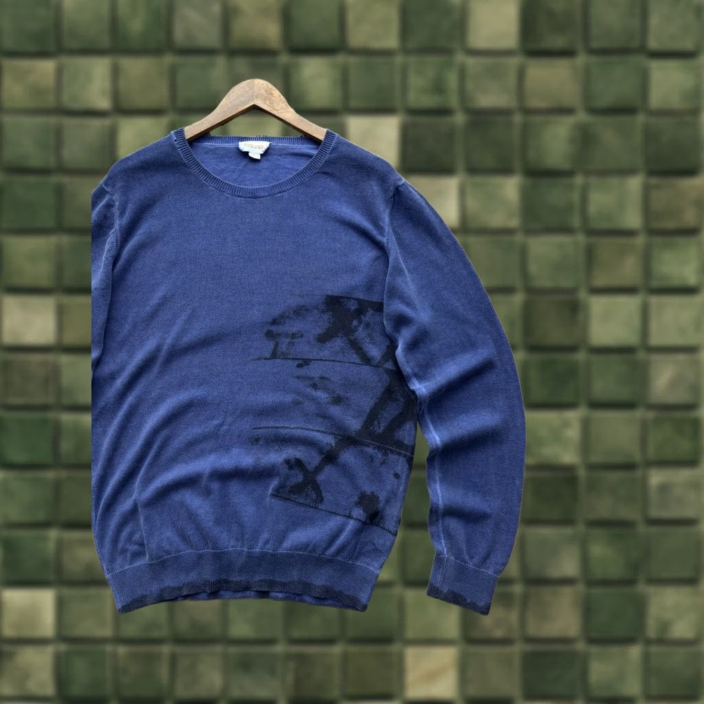 Diesel VINTAGE Diesel Sweater Men L Blue 90s Y2K Distressed Style Pullover Streetwear Fashion Size US L / EU 52-54 / 3 - 1 Thumbnail