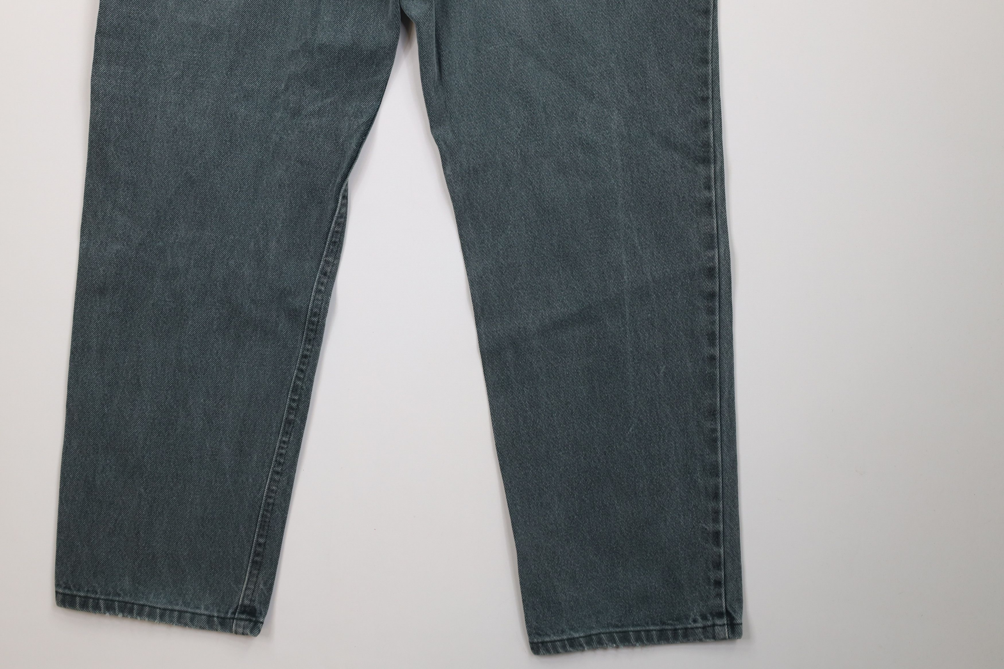 Lee Vintage 90s Lee Straight Leg Denim Jeans Green Cotton USA Size US 38 / EU 54 - 12 Thumbnail
