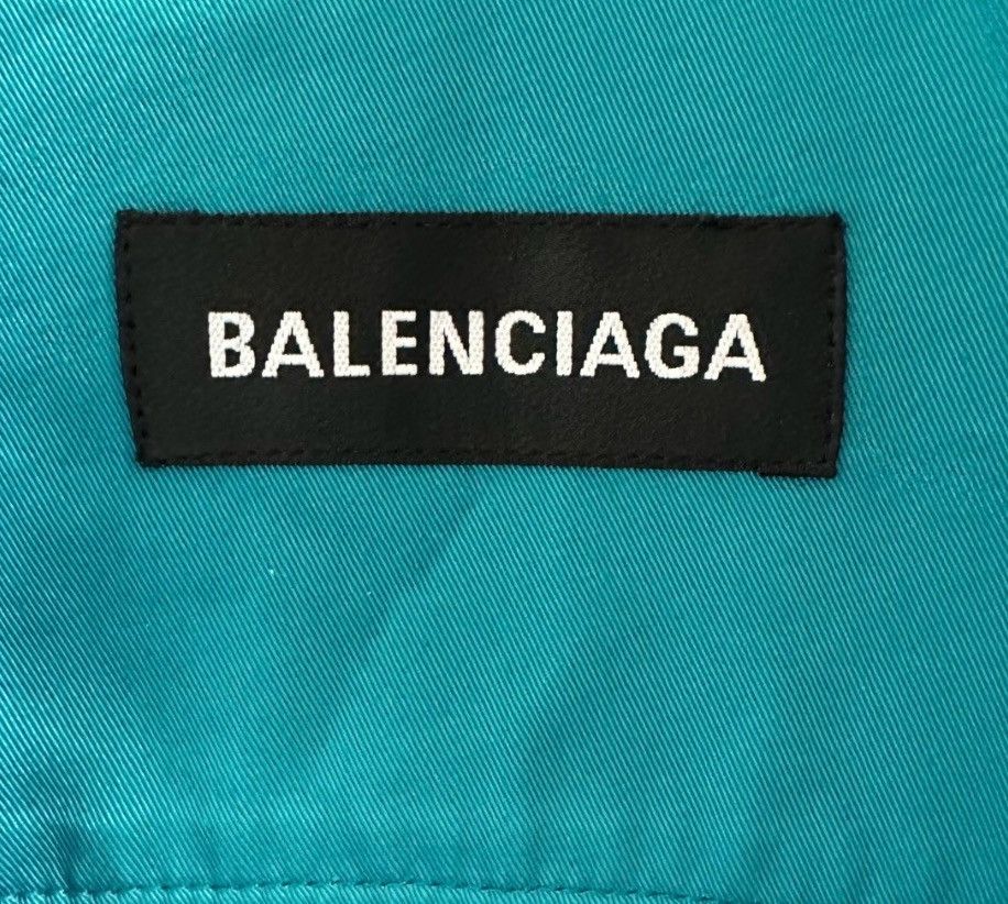 Balenciaga BALENCIAGA SS20 Embroidered Logo Lake Blue Sp 2412-Nextarrow Size US S / EU 44-46 / 1 - 5 Thumbnail