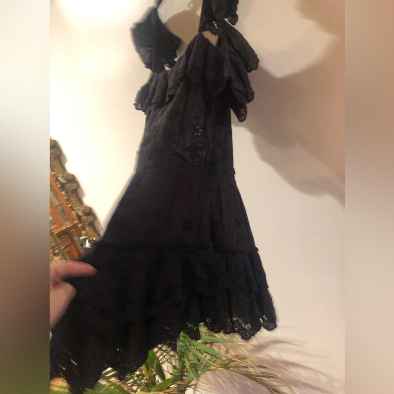 LoveShackFancy Loveshackfancy knitted embroidered dress in black xxs Size XXS / US 00 / IT 34 - 10 Thumbnail