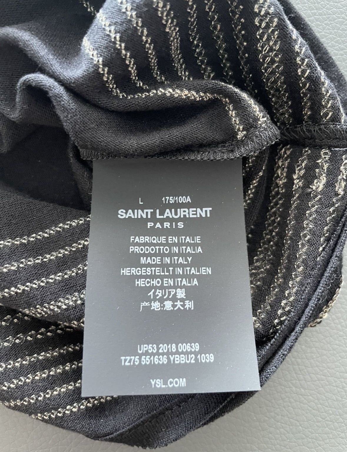 Saint Laurent Paris $1,450Value Rare Super Limited Edition Runway Glitter Shirt Size US M / EU 48-50 / 2 - 3 Thumbnail