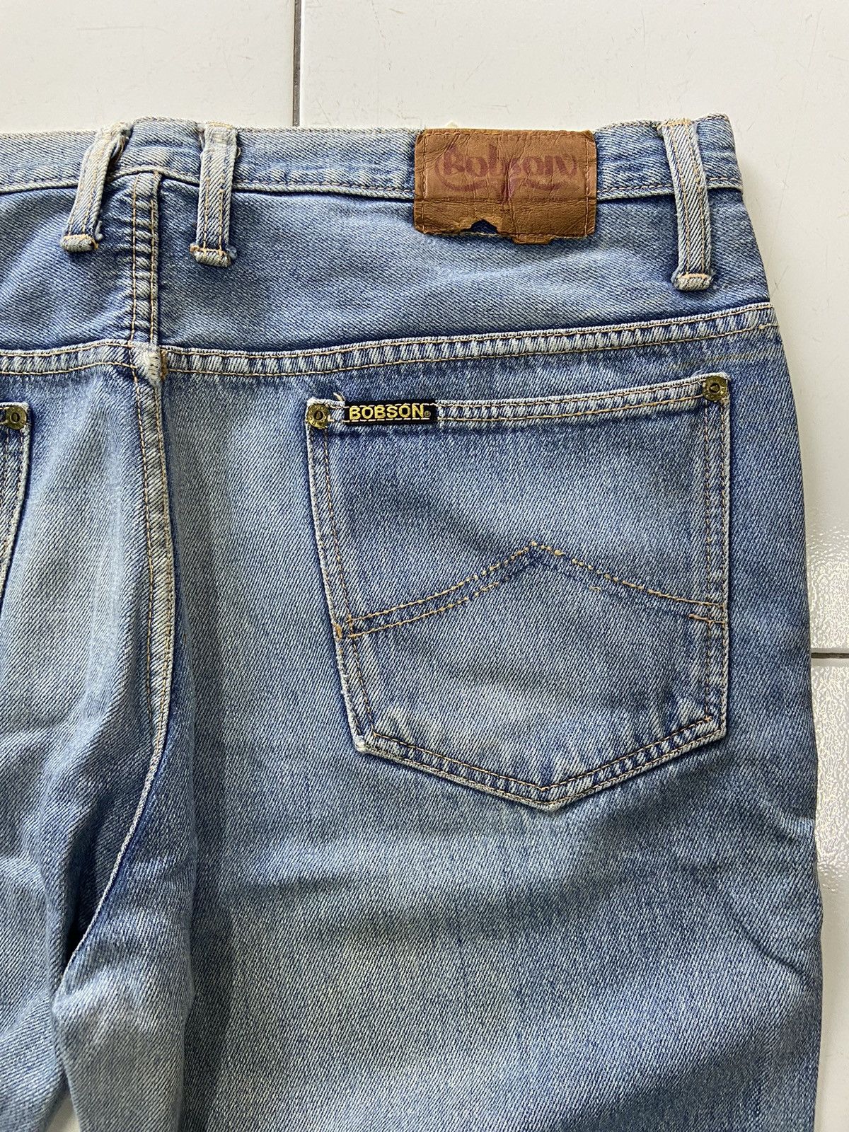 Vintage VINTAGE BOBSON STRAIGHT CUT DENIM JEANS Size US 38 / EU 54 - 4 Thumbnail