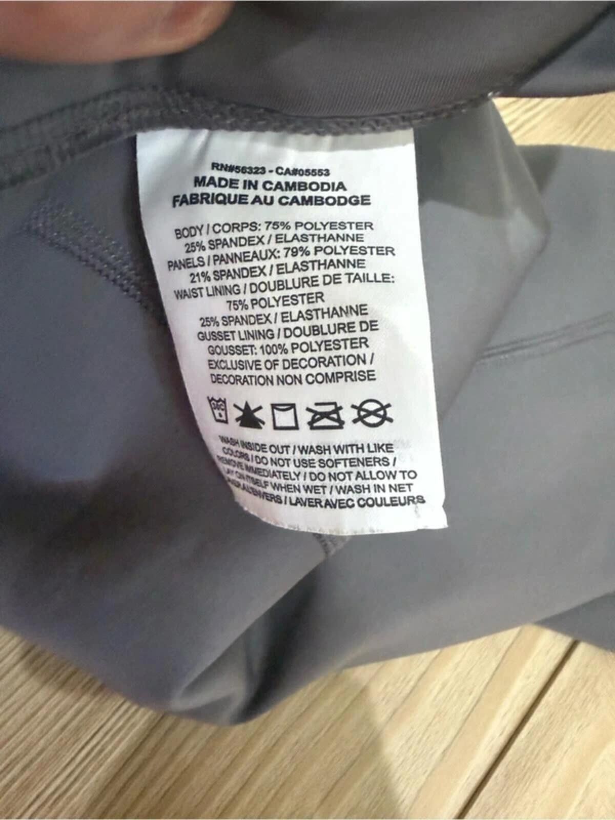 Nike Nike Navy Blue Leggings with Mesh Panels and Red Drawstring Size 28" / US 6 / IT 42 - 4 Thumbnail