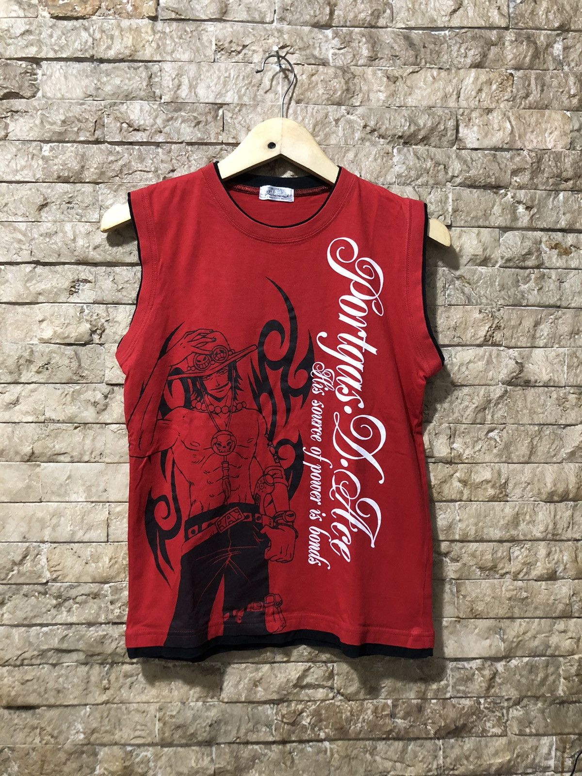 Anime × Japanese Brand One Piece Fire Fist Ace Tank Top Size US XS / EU 42 / 0 - 1 Thumbnail