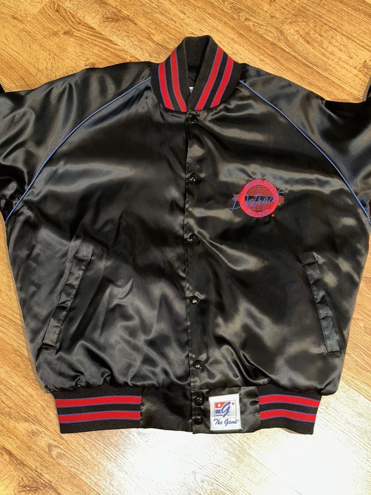 The Game × Vintage Vtg 90s The Game Motor City DETROIT BAD BOYS Varsity Jacket Size US L / EU 52-54 / 3 - 4 Thumbnail