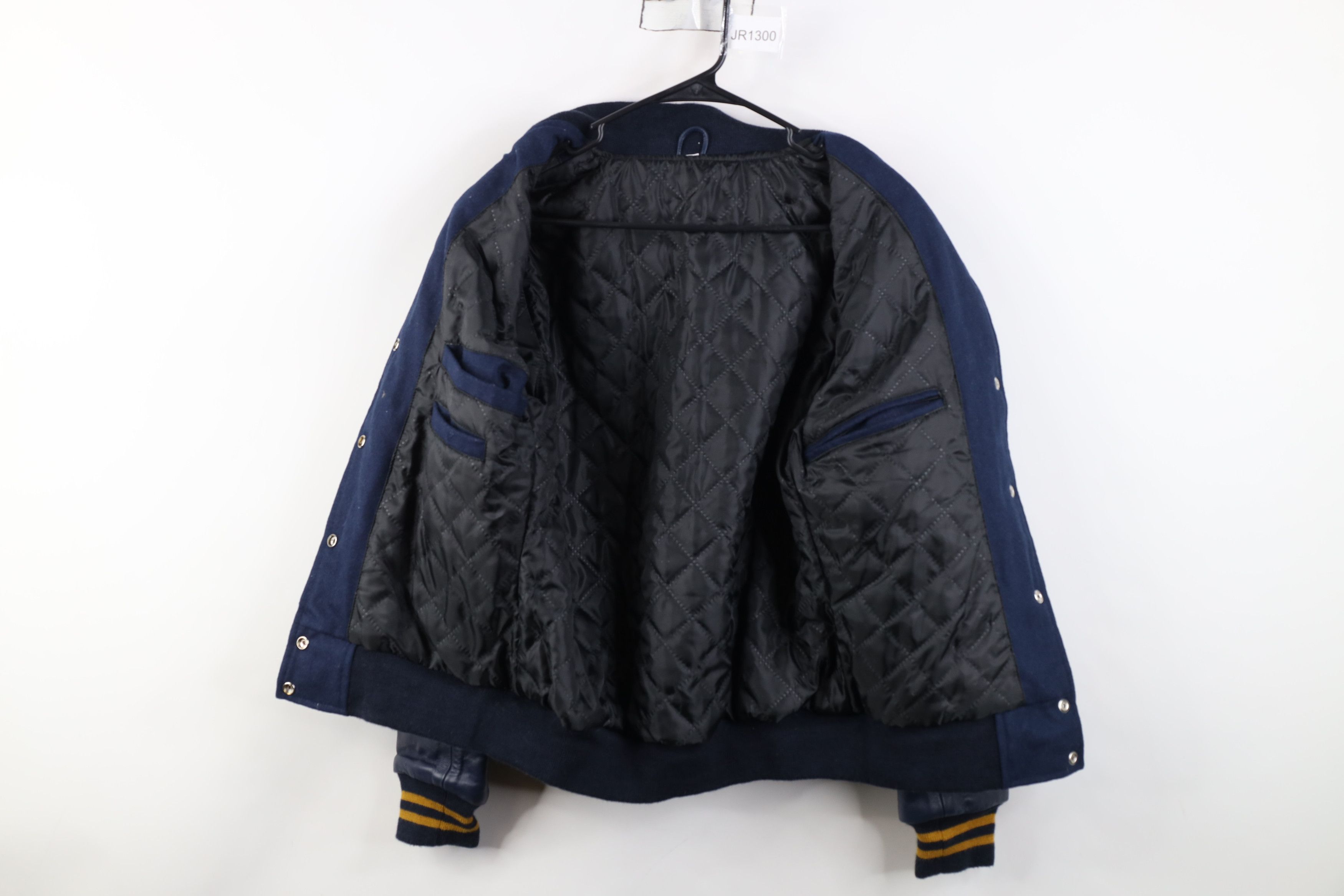 Vintage Vintage 90s Streetwear Wool Leather Varsity Letterman Jacket Size XL / US 12-14 / IT 48-50 - 8 Thumbnail