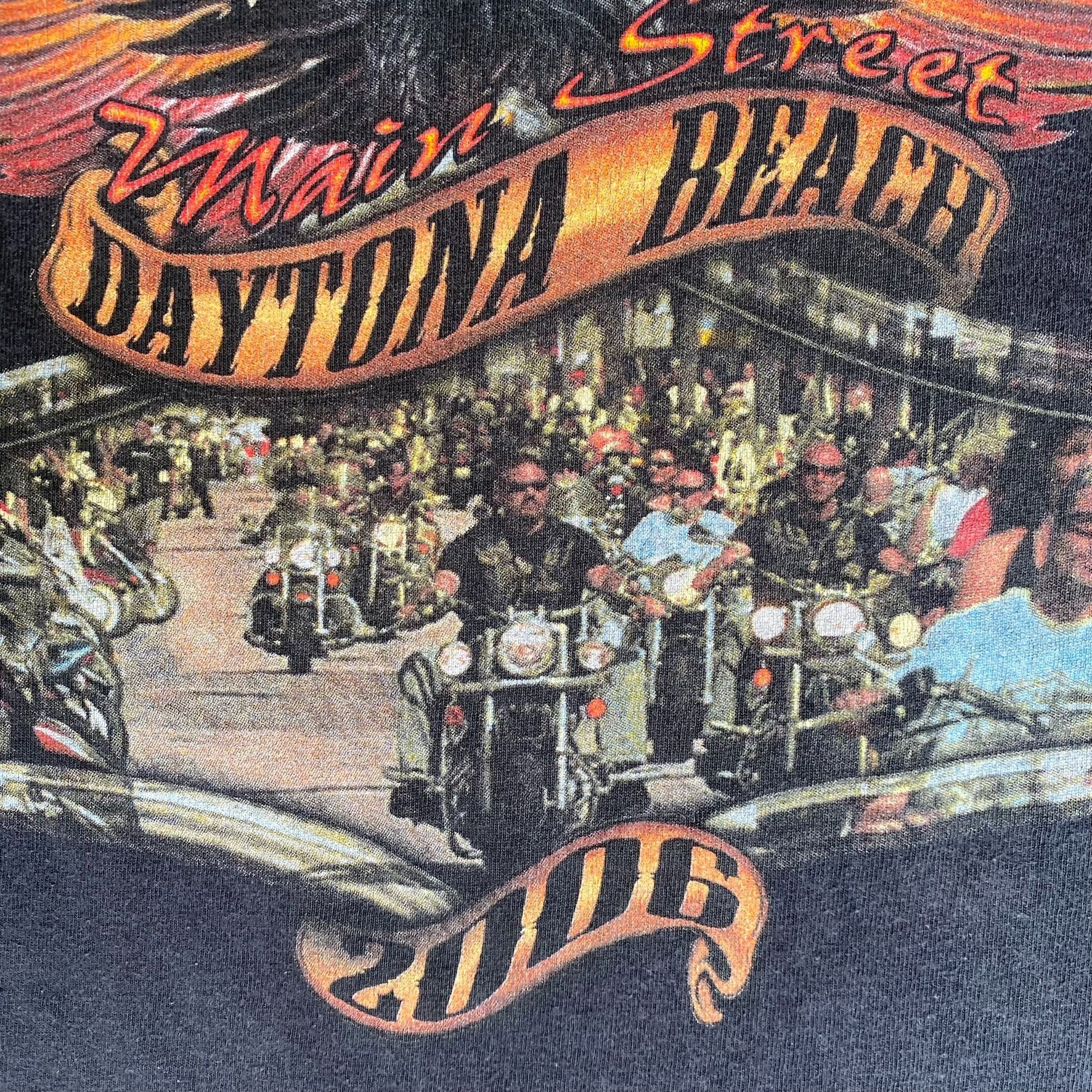 Delta Vintage Daytona Bike Week T-Shirt Black Long Sleeve Y2K Bike Size US XXL / EU 58 / 5 - 3 Thumbnail