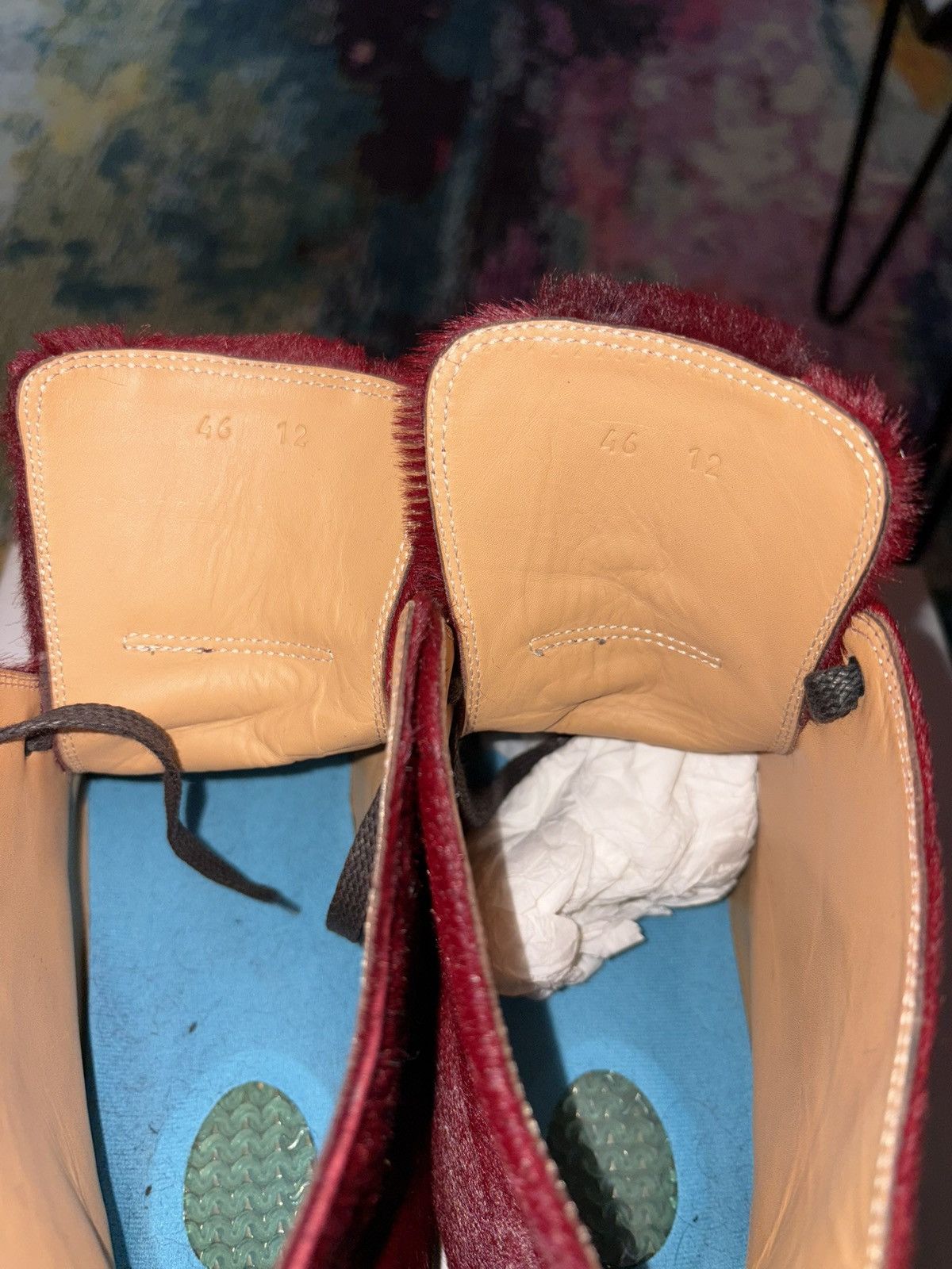 Marc Jacobs Super Rare - Marc Jacob’s High Top Dyed Cow Hair Sneakers Size US 13 / EU 46 - 13 Thumbnail