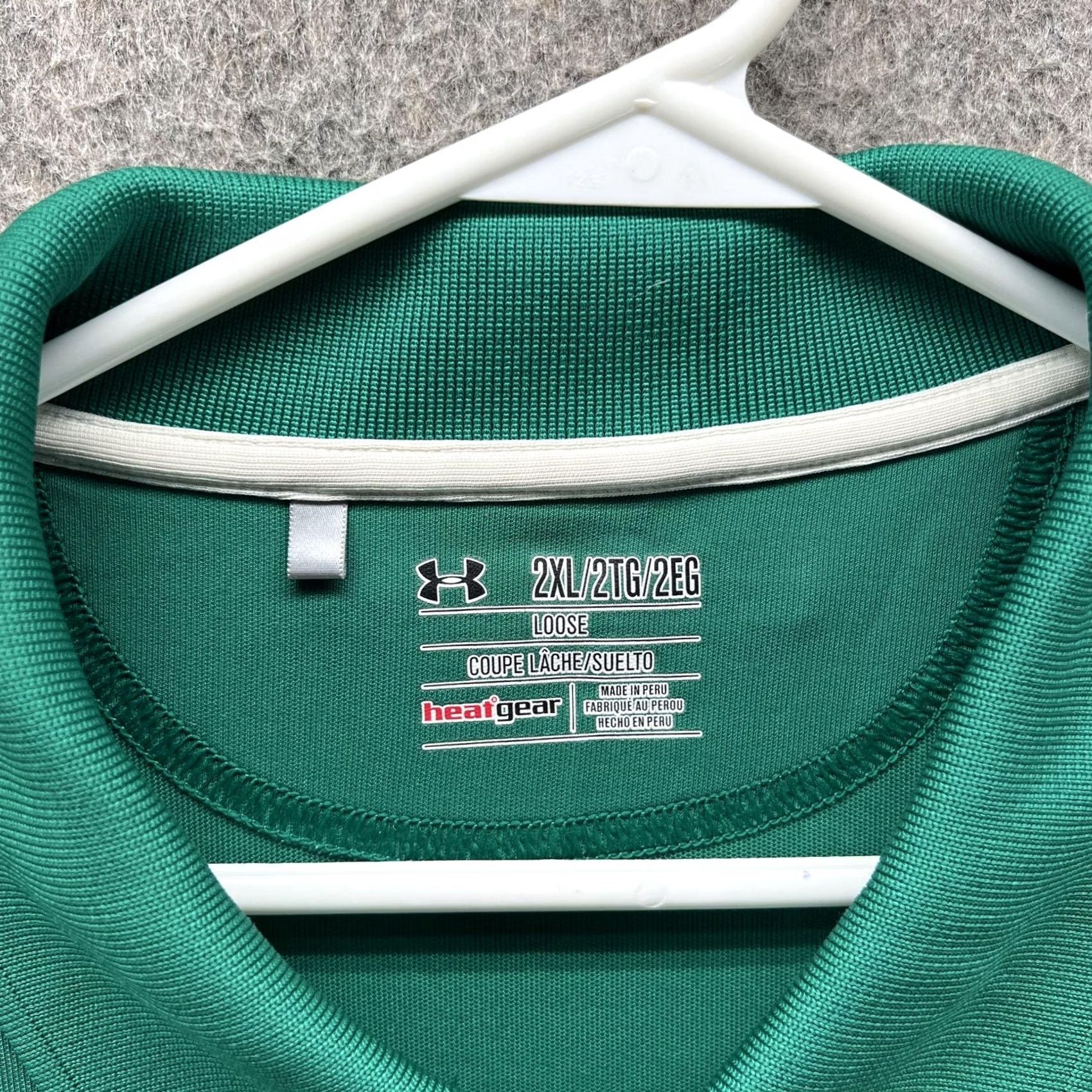 Under Armour Under Armour Polo Shirt Mens 2XL Green HeatGear Loose Fit Golf Athletic Polo Shirt Mens 2XL Green HeatGear Loose Fit Golf Athletic Size US XXL / EU 58 / 5 - 7 Thumbnail