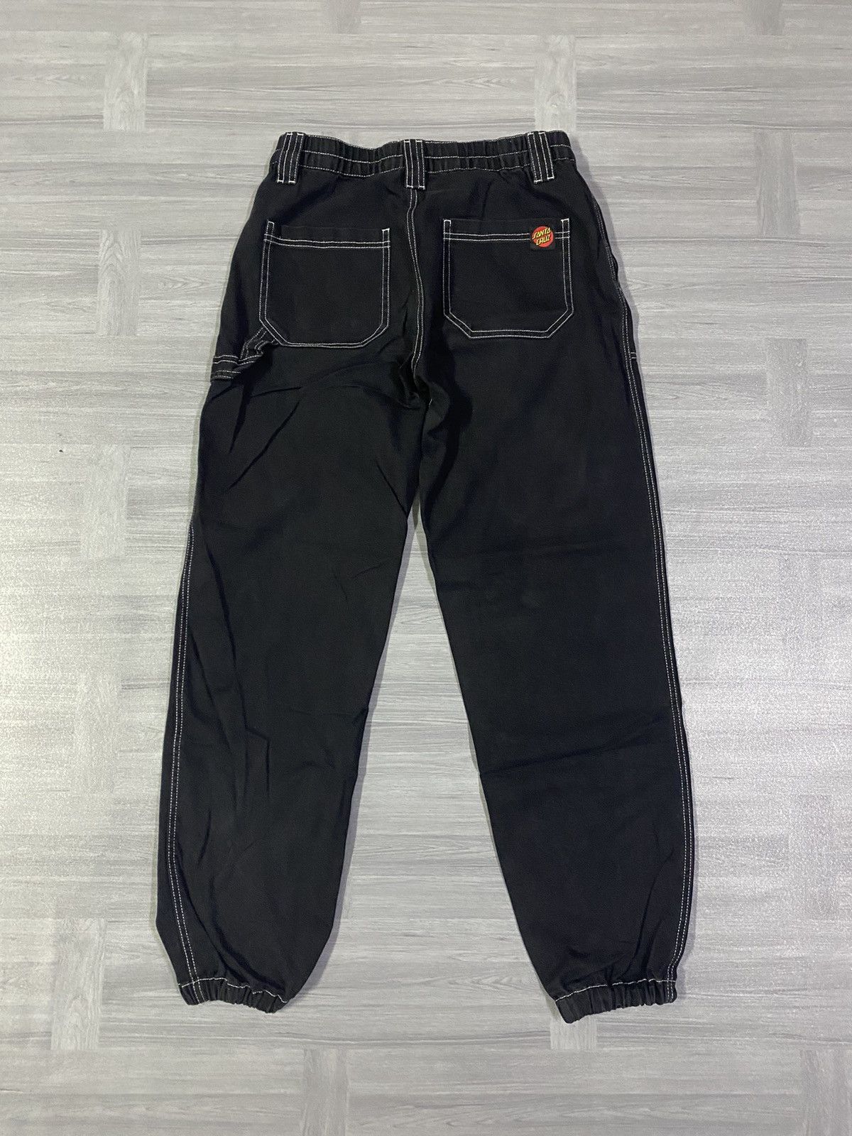 Santa Cruz Skateboards Santa Cruz Y2K Black Skate Cargo Style Elasticated Cuffs Size US 30 / EU 46 - 1 Thumbnail