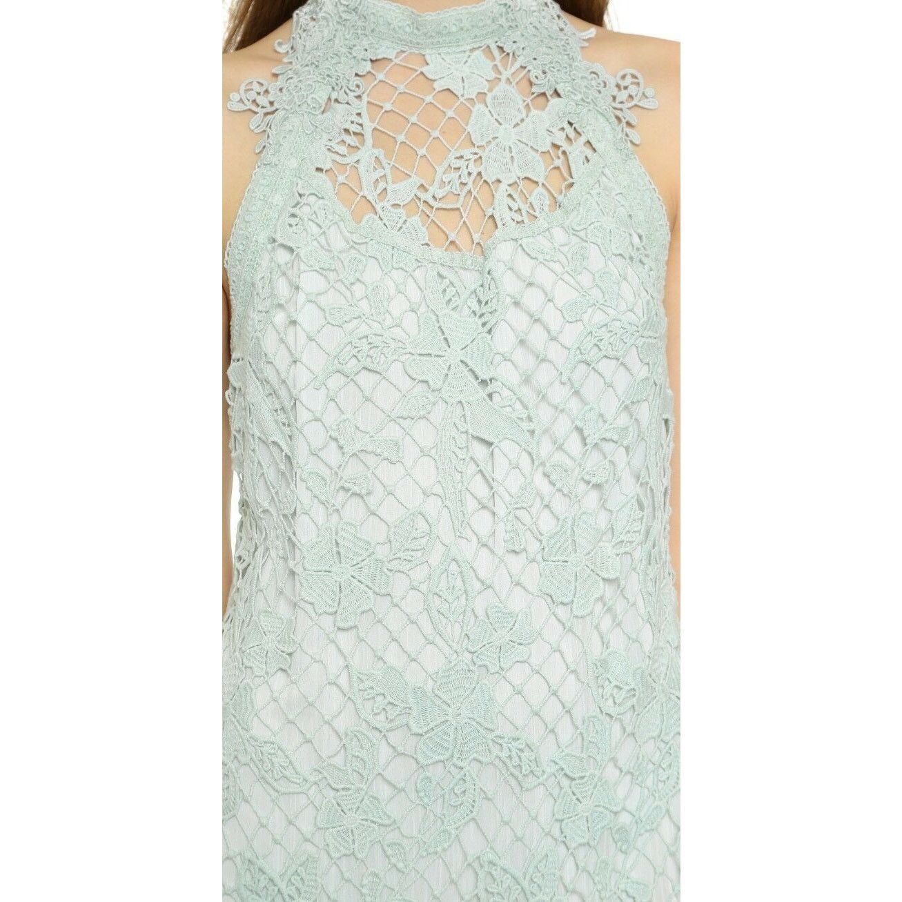 Free People New Snow Drop Floral Embroidered Lace Trapeze Mini Dress M Size M / US 6-8 / IT 42-44 - 5 Thumbnail