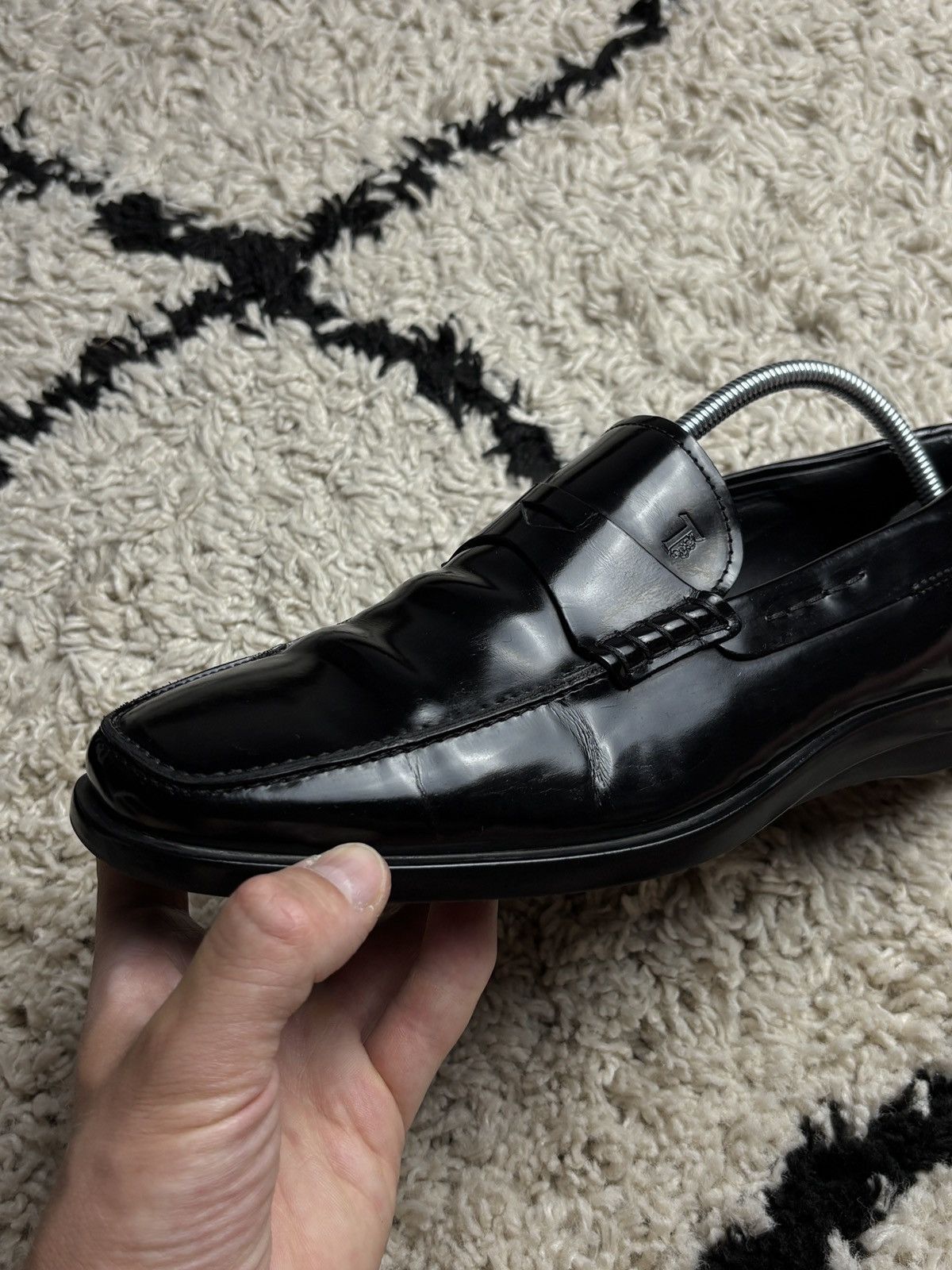 Tod's Tod’s Patent Leather Penny Loafers Luxury Vintage Shoes Size US 7 / EU 40 - 8 Thumbnail