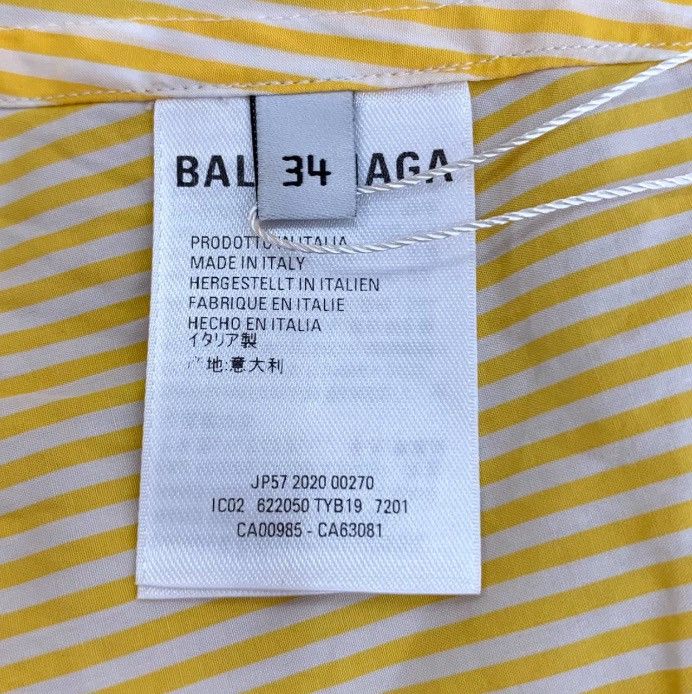 Balenciaga Balenciaga yellow cotton long sleeved shirt2412-Nextarrow Size US S / EU 44-46 / 1 - 5 Thumbnail