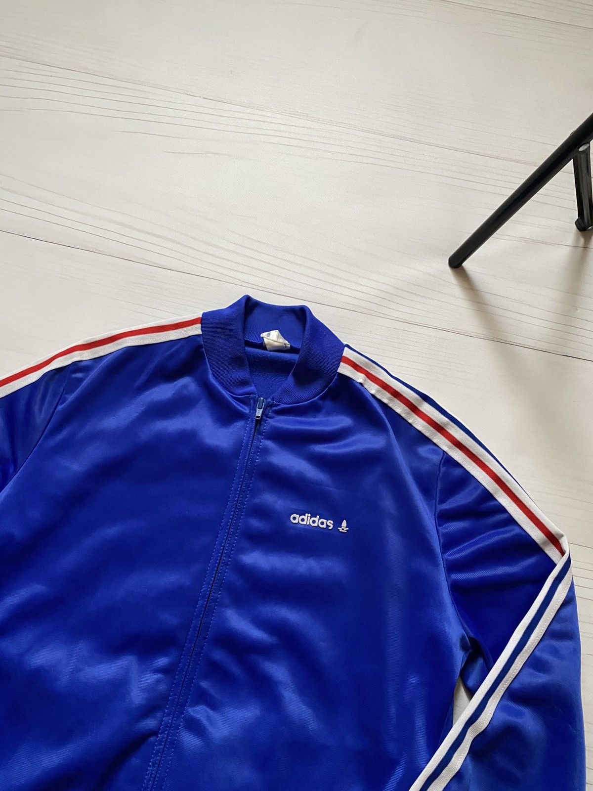 Adidas Vintage Retro Adidas Ventex France 80’s track jacket soccer Size US M / EU 48-50 / 2 - 6 Thumbnail