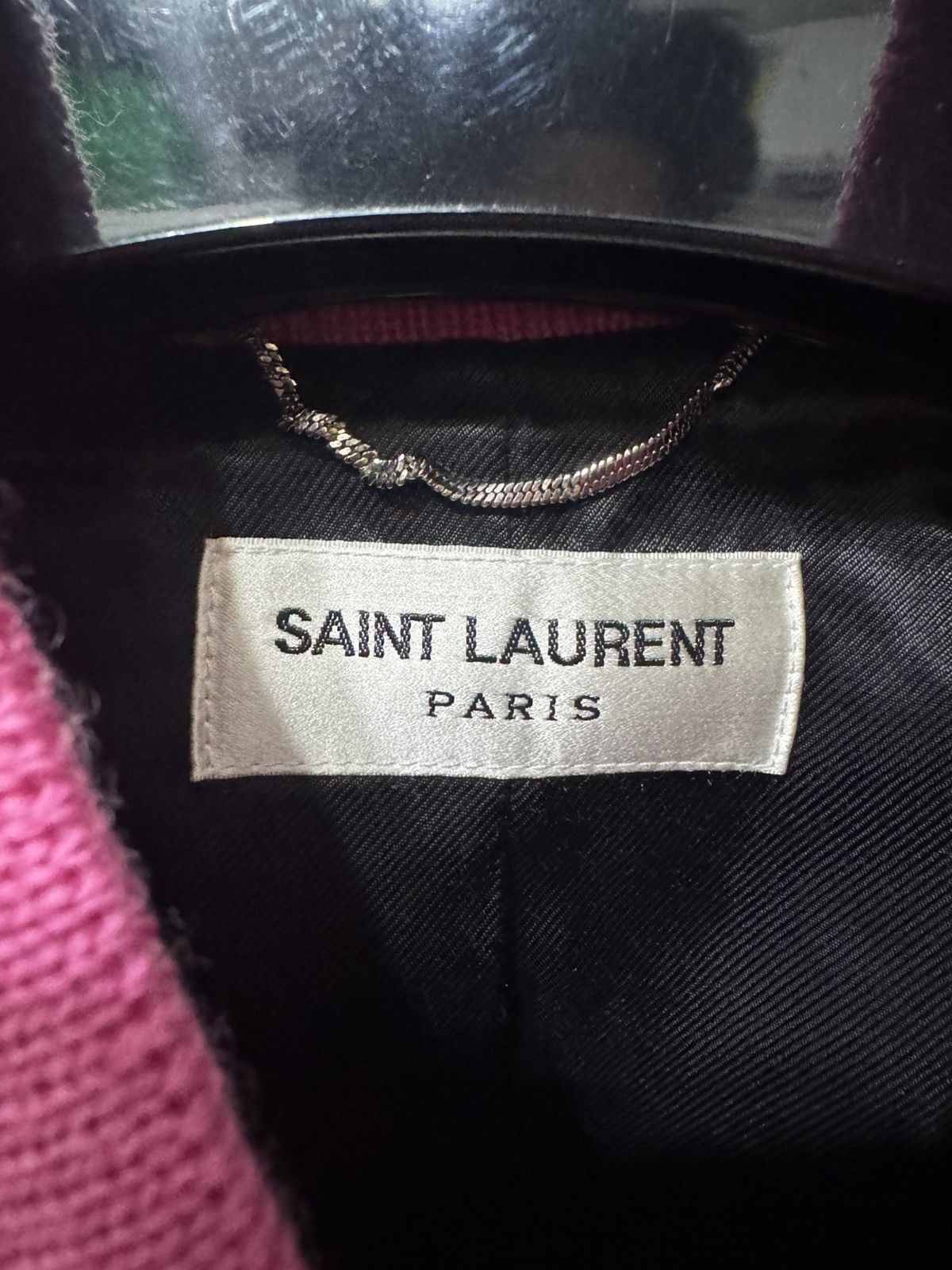 Saint Laurent Paris Saint Laurent pink teddy varsity jacket EU 50 Size US M / EU 48-50 / 2 - 4 Thumbnail