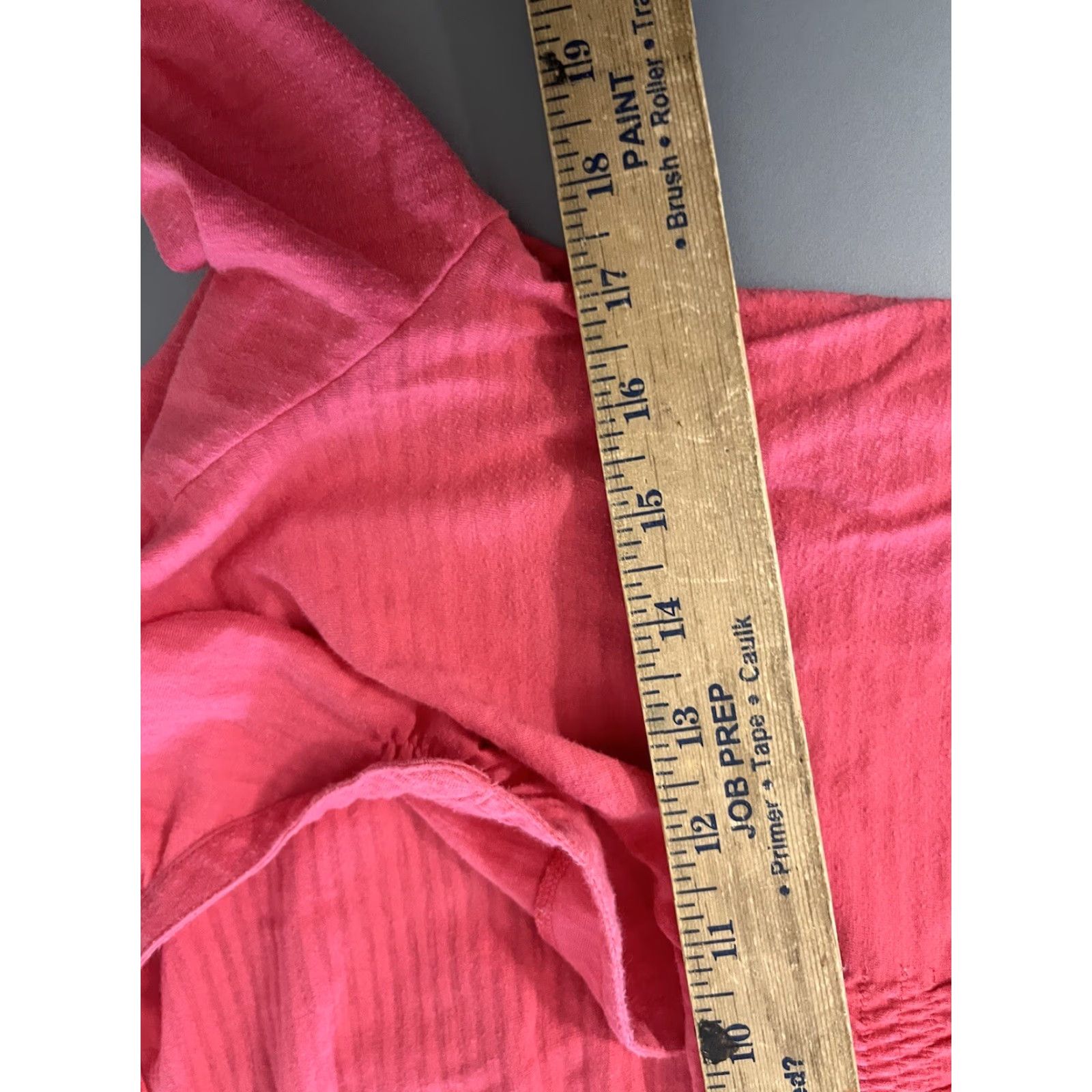 Ann Taylor ANN TAYLOR LOFT Women's Blouse M Long Roll Tab Sleeve V-Neck Pink Solid Size M / US 6-8 / IT 42-44 - 6 Thumbnail