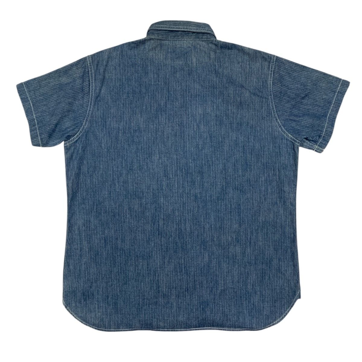 Nine Lives Nine Lives Herringbone Twill Japanese Denim Work Shirt Size US L / EU 52-54 / 3 - 4 Thumbnail