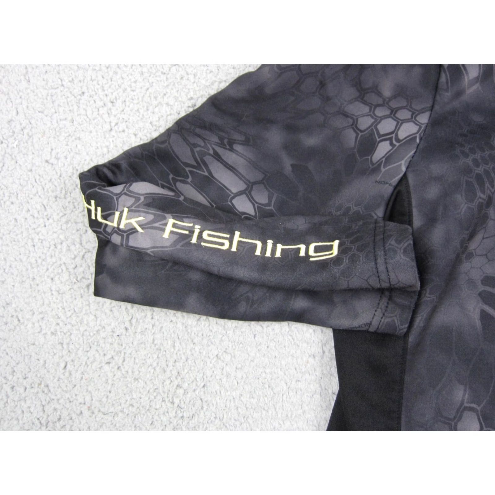 Vintage Huk Shirt Sweatshirt Men L Black Camo 1/4 Zip Performance Fishing Kryptek Shirt Size US L / EU 52-54 / 3 - 4 Thumbnail