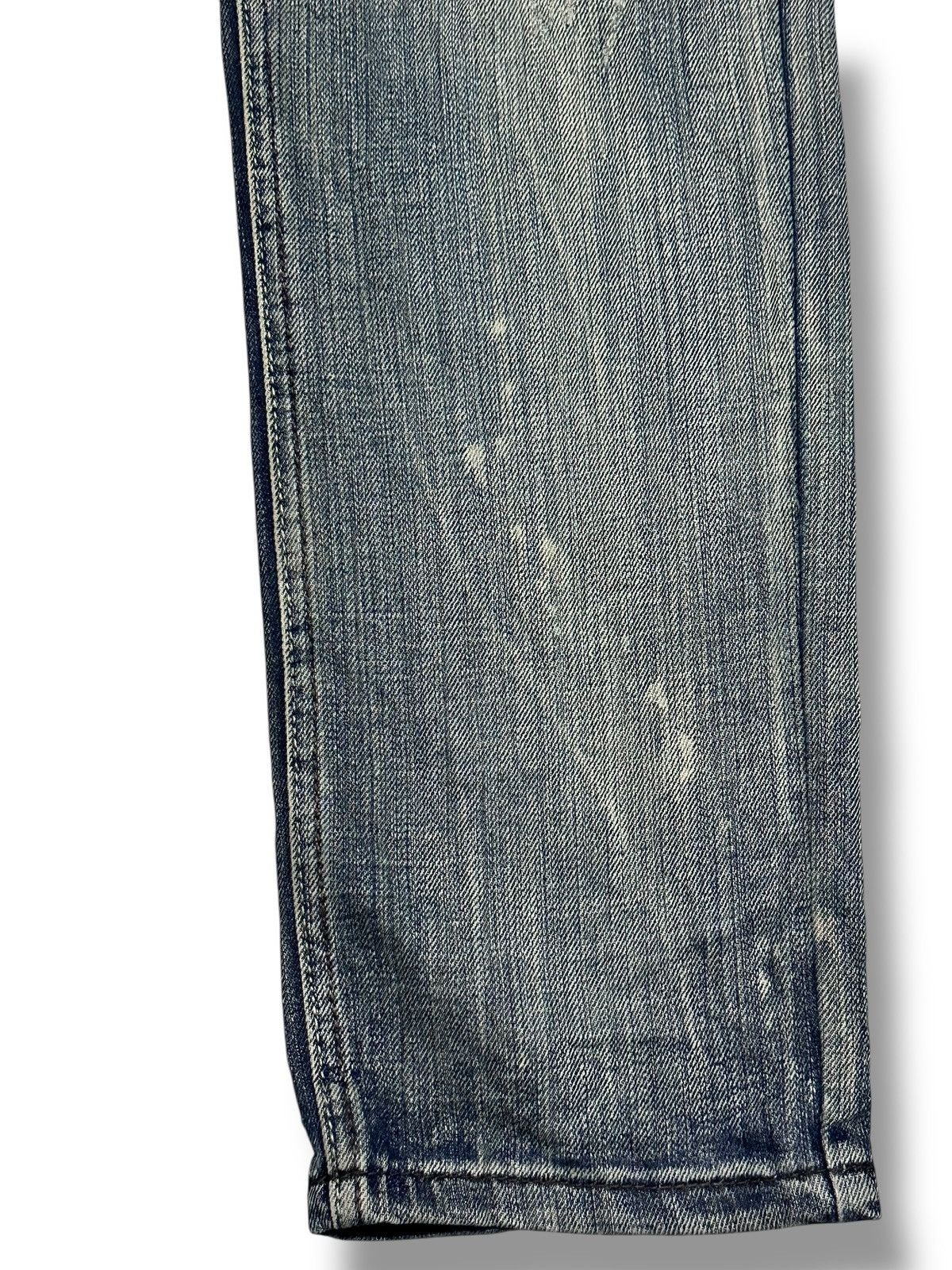 Jean Retro Man No13 Lot 1988 Distressed Painted Straight Loose Size US 34 / EU 50 - 12 Thumbnail