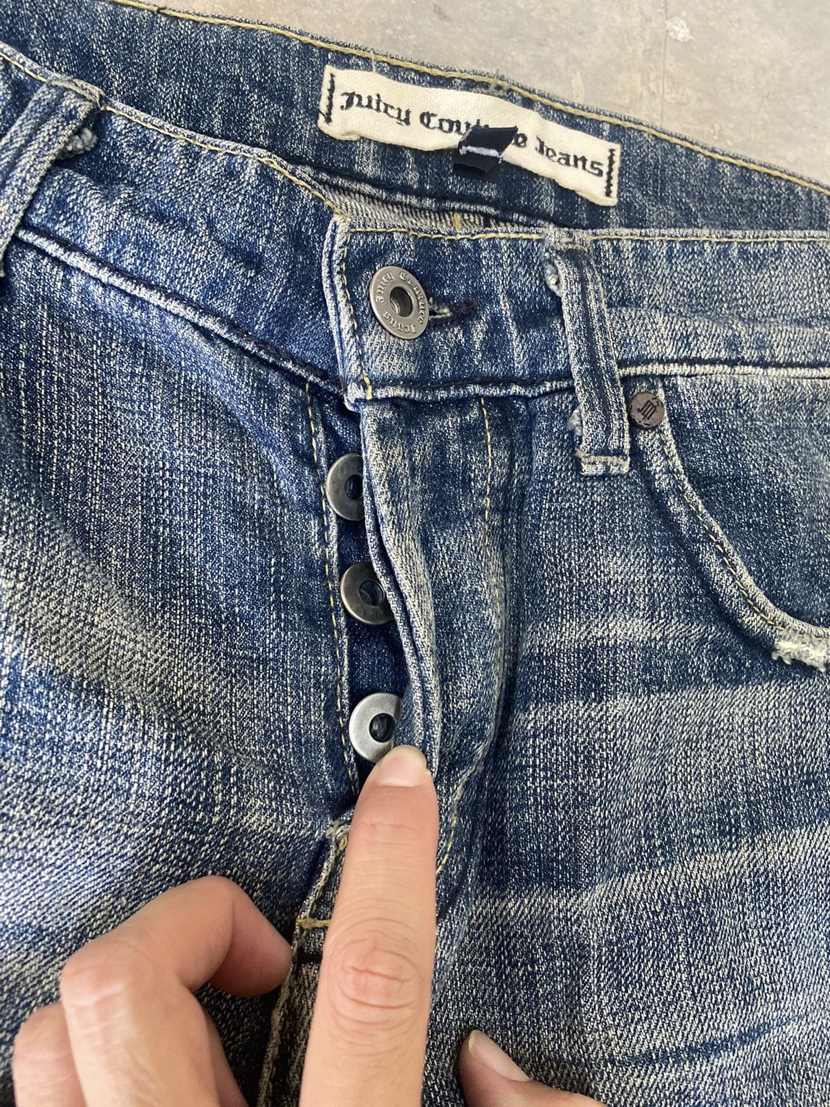 Hysteric Glamour × Japanese Brand × Le Grande Bleu (L.G.B.) Sick☠️ Juicy Couture Flare Jeans Fly Button Punk Grunge Lgb Size US 29 - 10 Thumbnail
