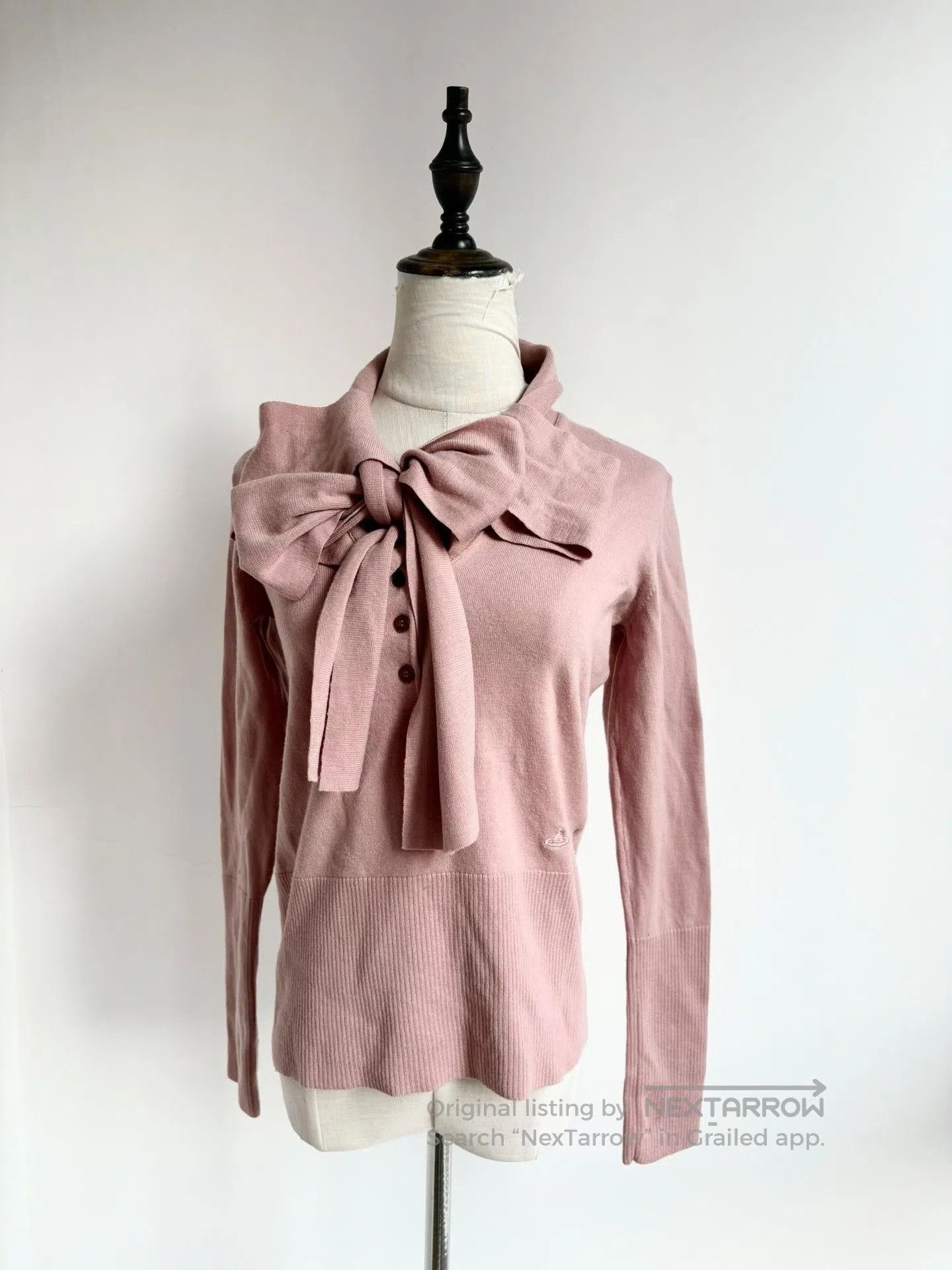 Vivienne Westwood Vivienne Westwood Vintage Pink Bow Knit. Size L / US 10 / IT 46 - 1 Thumbnail